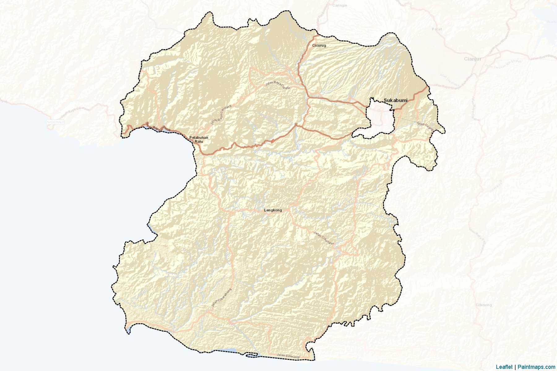 Sukabumi (West Java) Map Cropping Samples-2