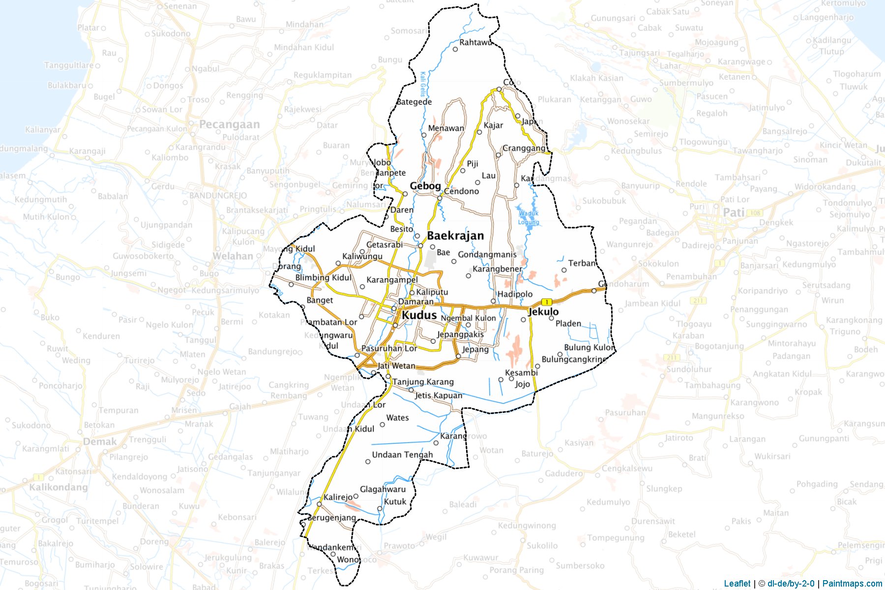 Kudus (Central Java) Map Cropping Samples-1