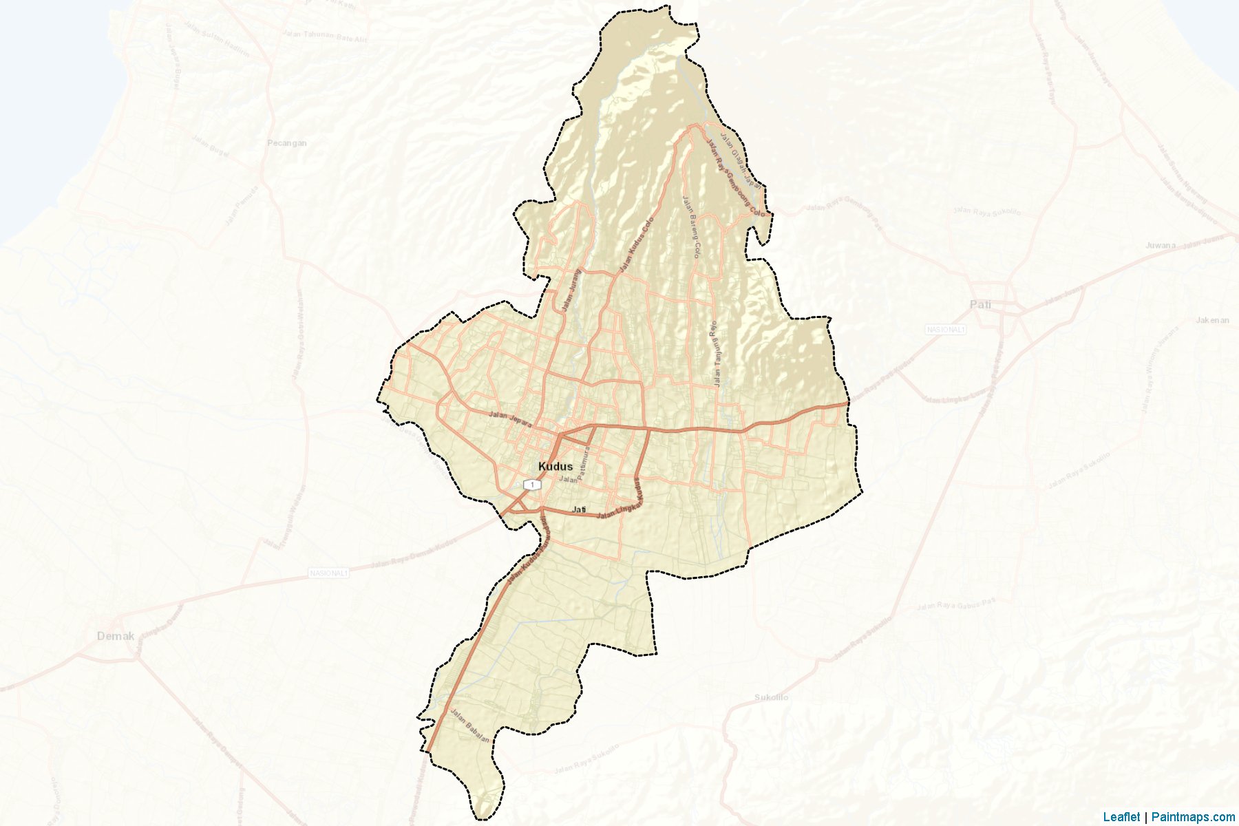 Kudus (Central Java) Map Cropping Samples-2