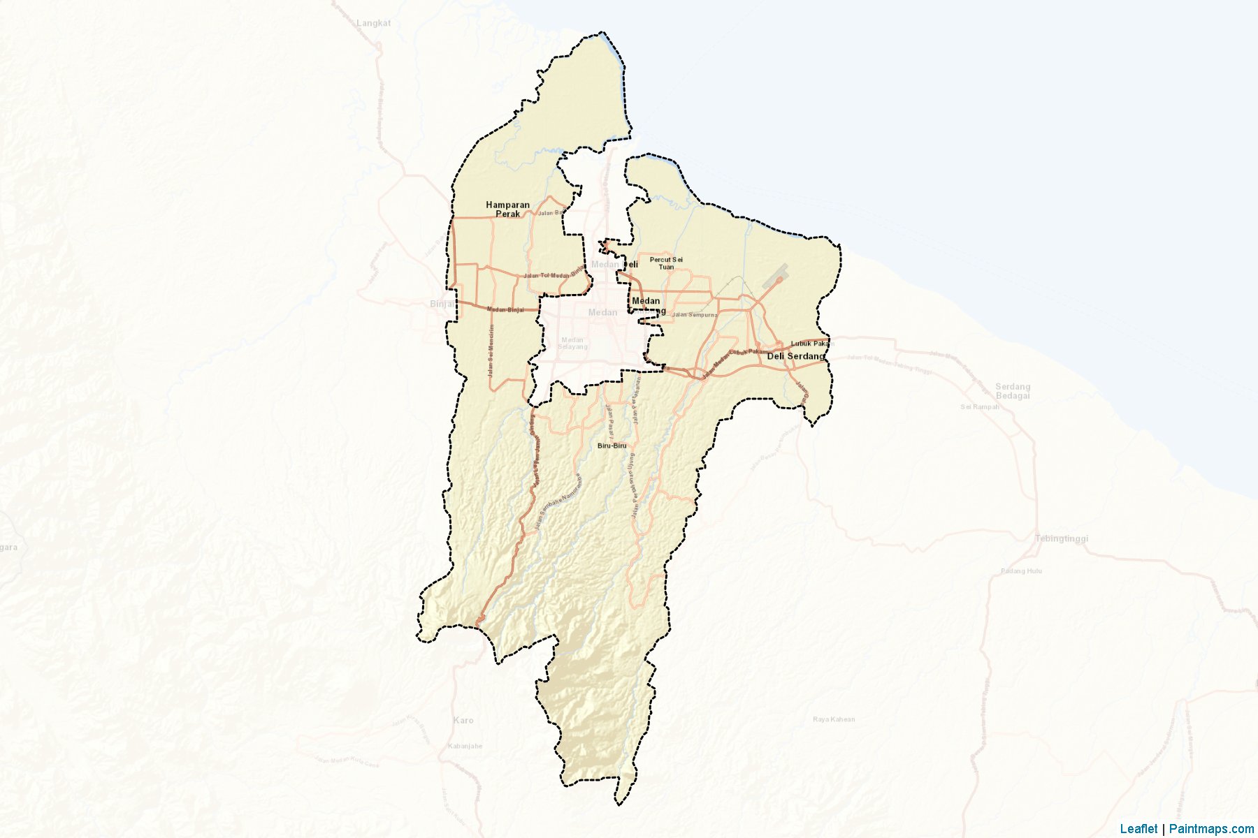 Deli Serdang (North Sumatra) Map Cropping Samples-2