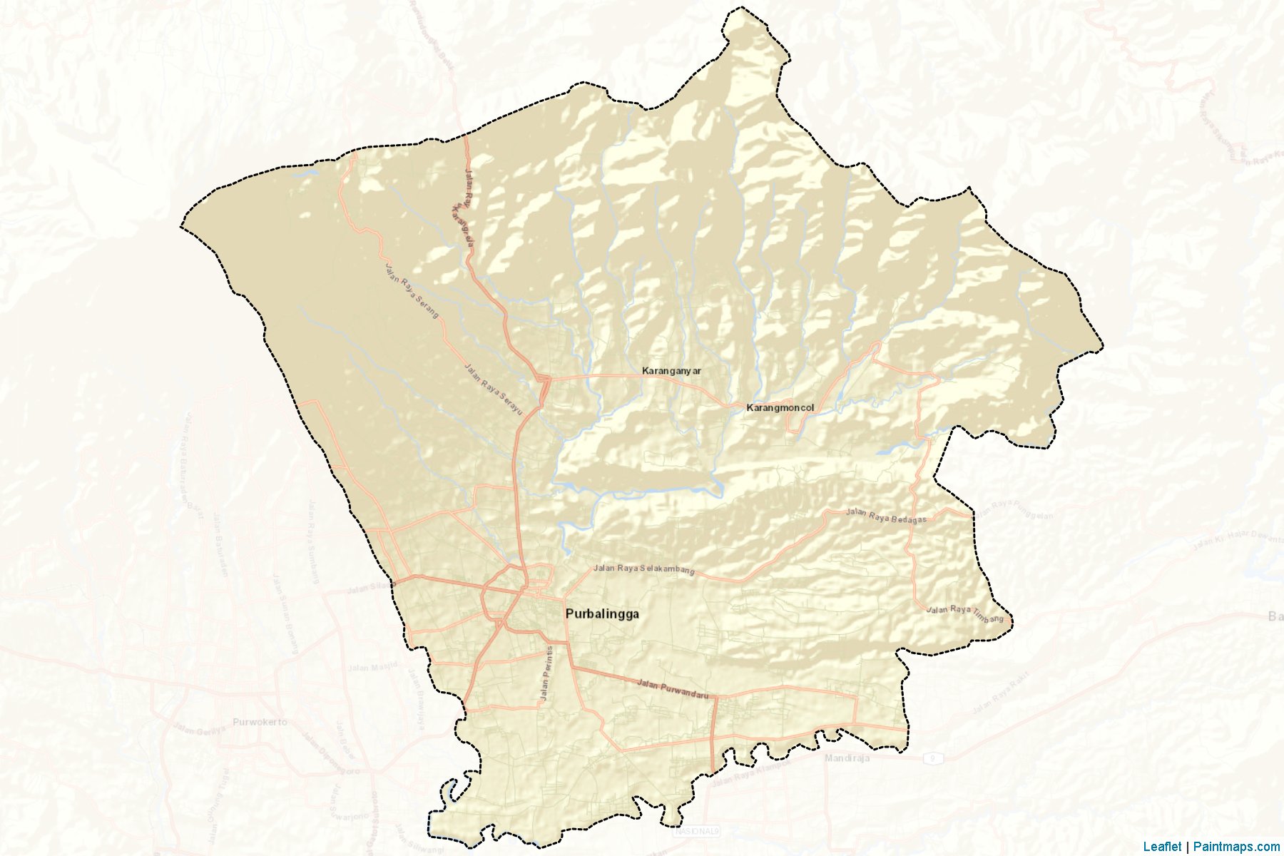 Purbalingga (Central Java) Map Cropping Samples-2