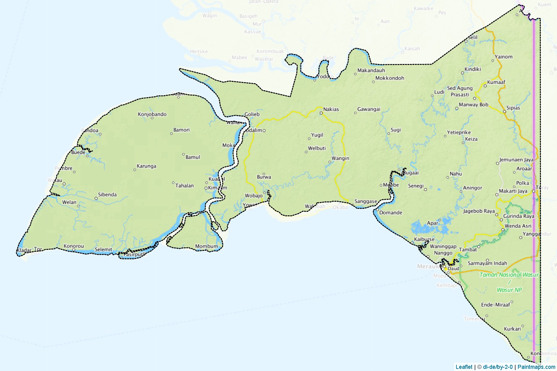 Merauke (Papua) Map Cropping Samples-1