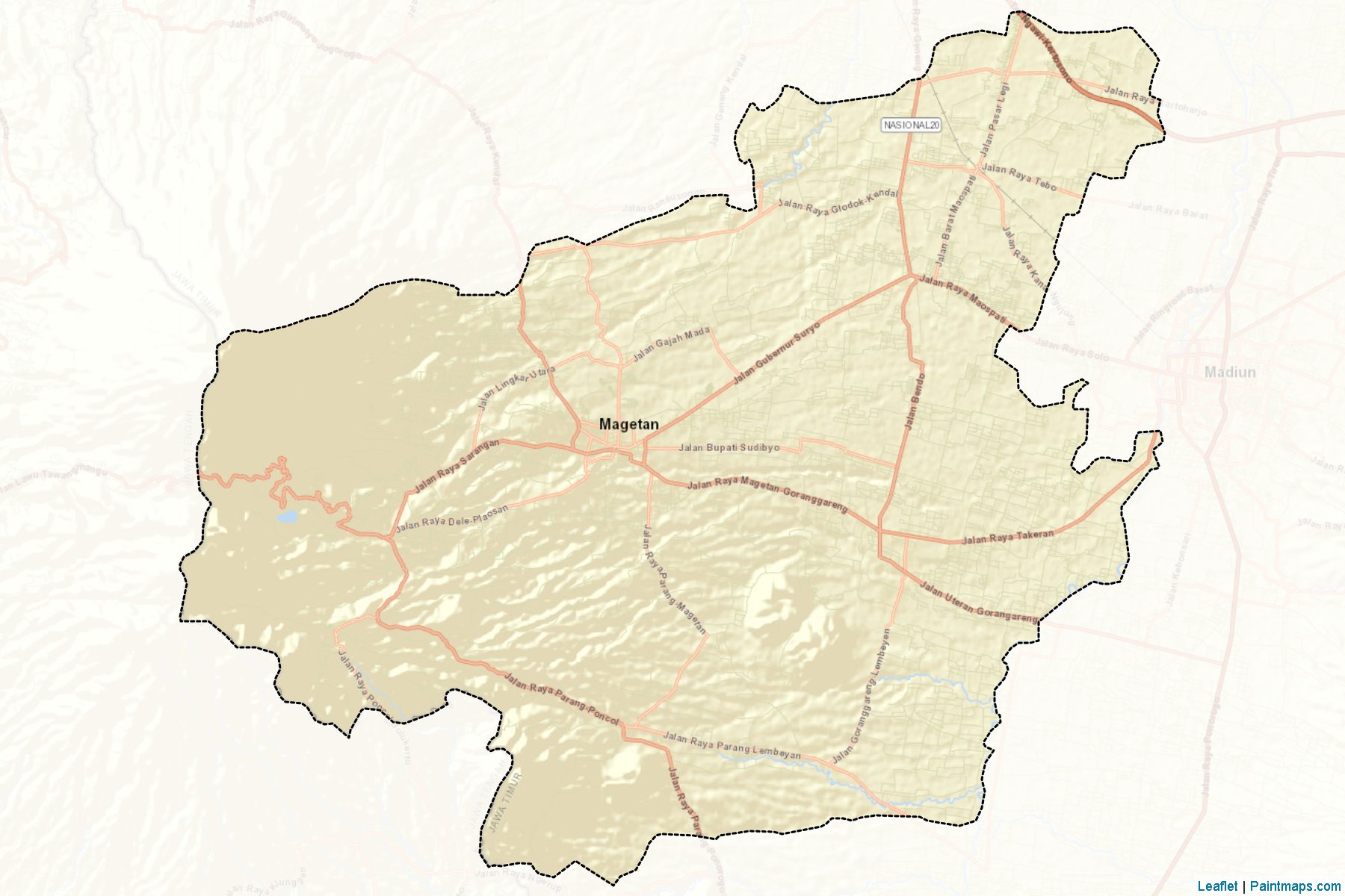 Magetan (Doğu Cava) Haritası Örnekleri-2