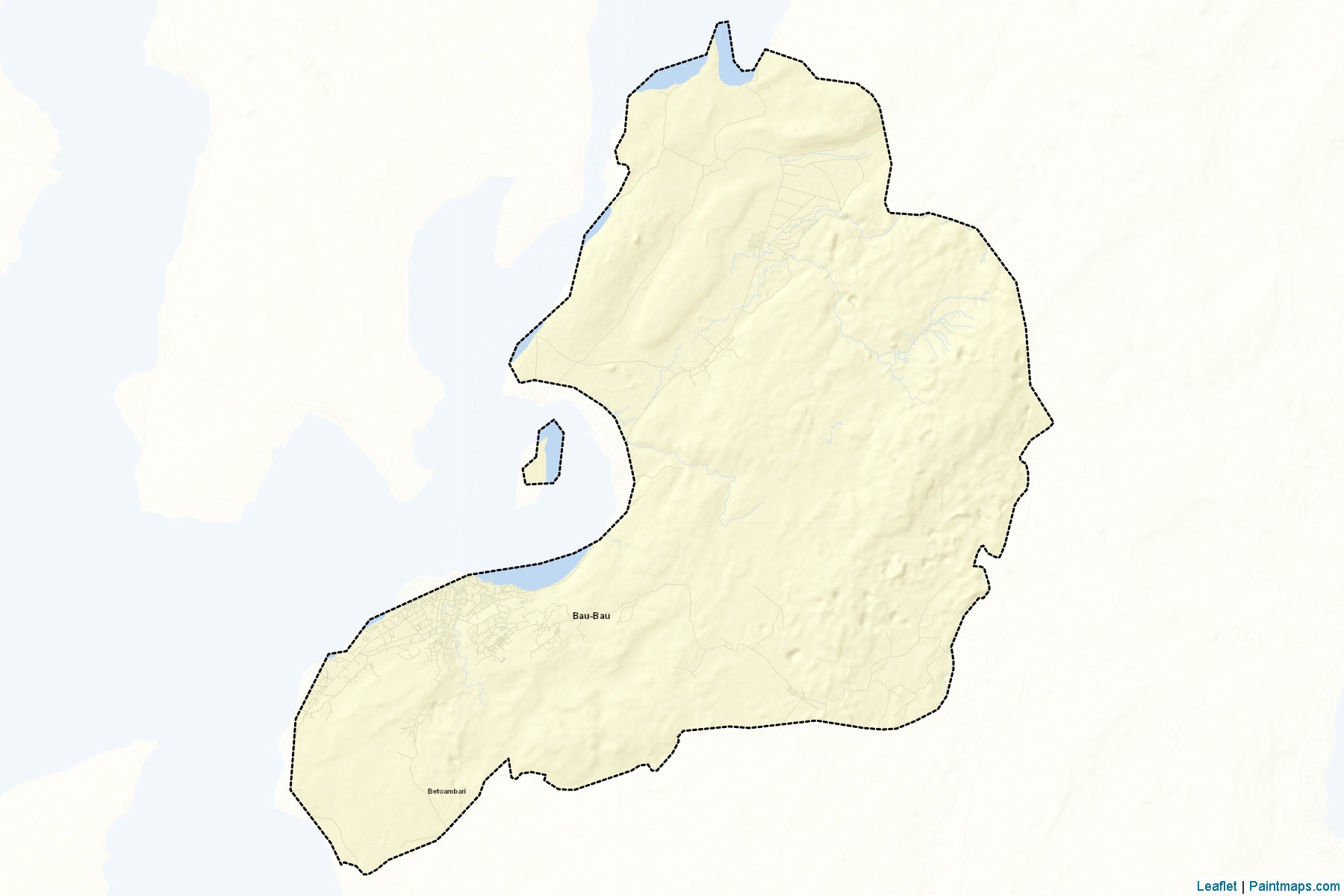 Muestras de recorte de mapas Baubau (Sulawesi Tenggara)-2