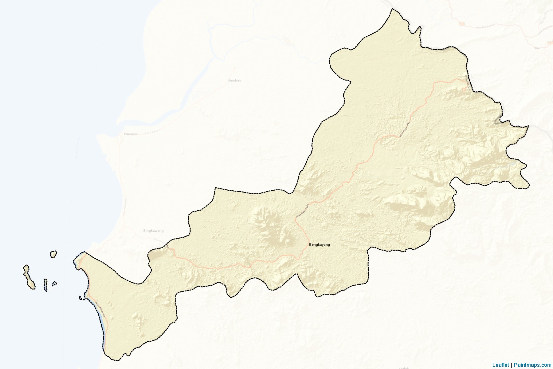 Bengkayang (West Kalimantan) Map Cropping Samples-2