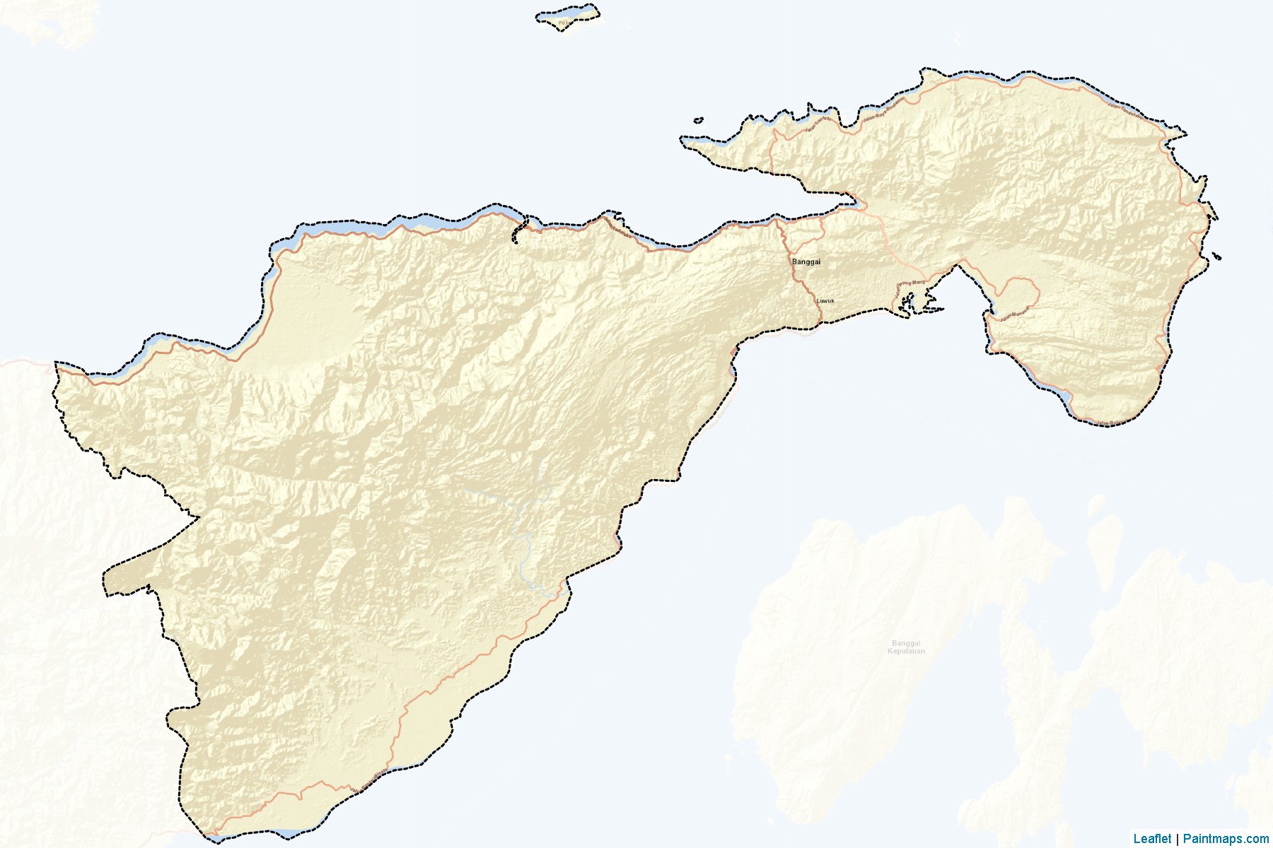 Banggai (Central Sulawesi) Map Cropping Samples-2