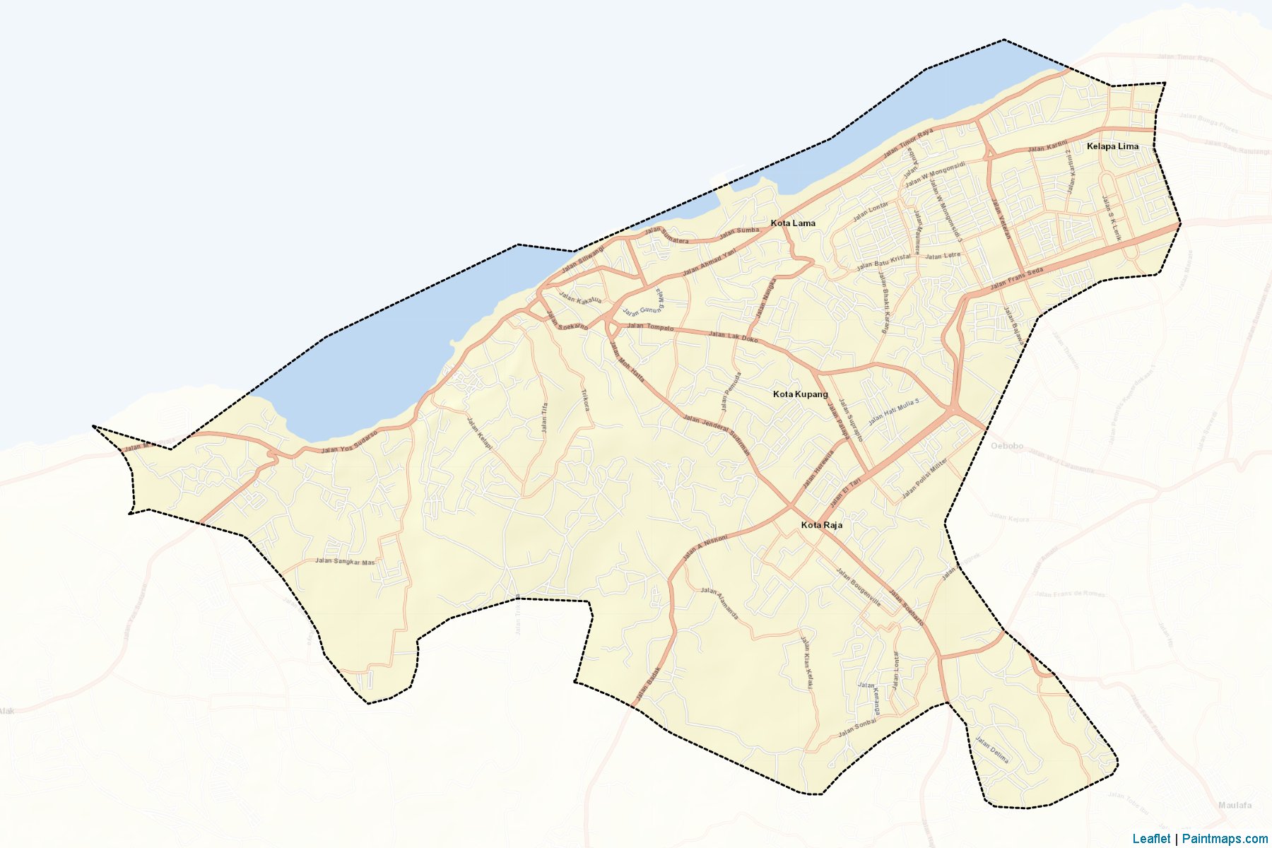 Kupang (East Nusa Tenggara) Map Cropping Samples-2