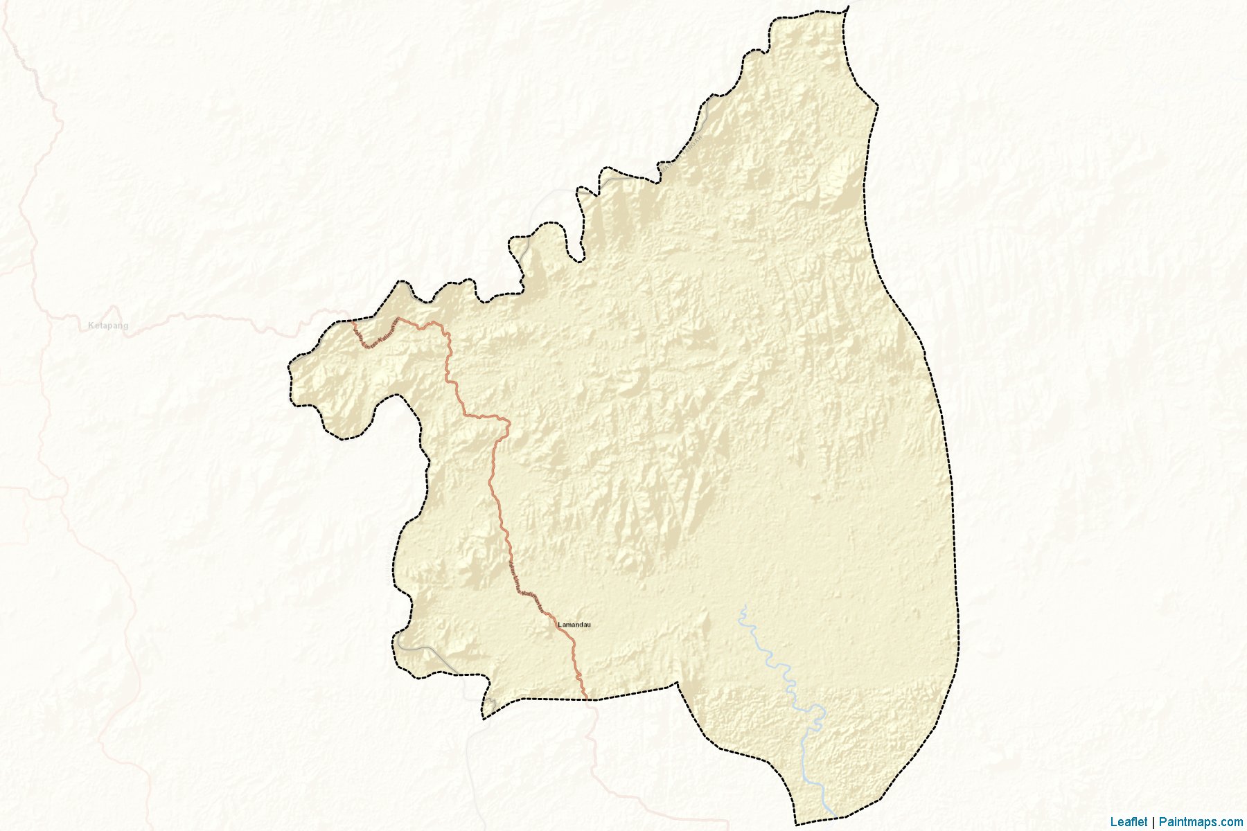 Lamandau (Central Kalimantan) Map Cropping Samples-2