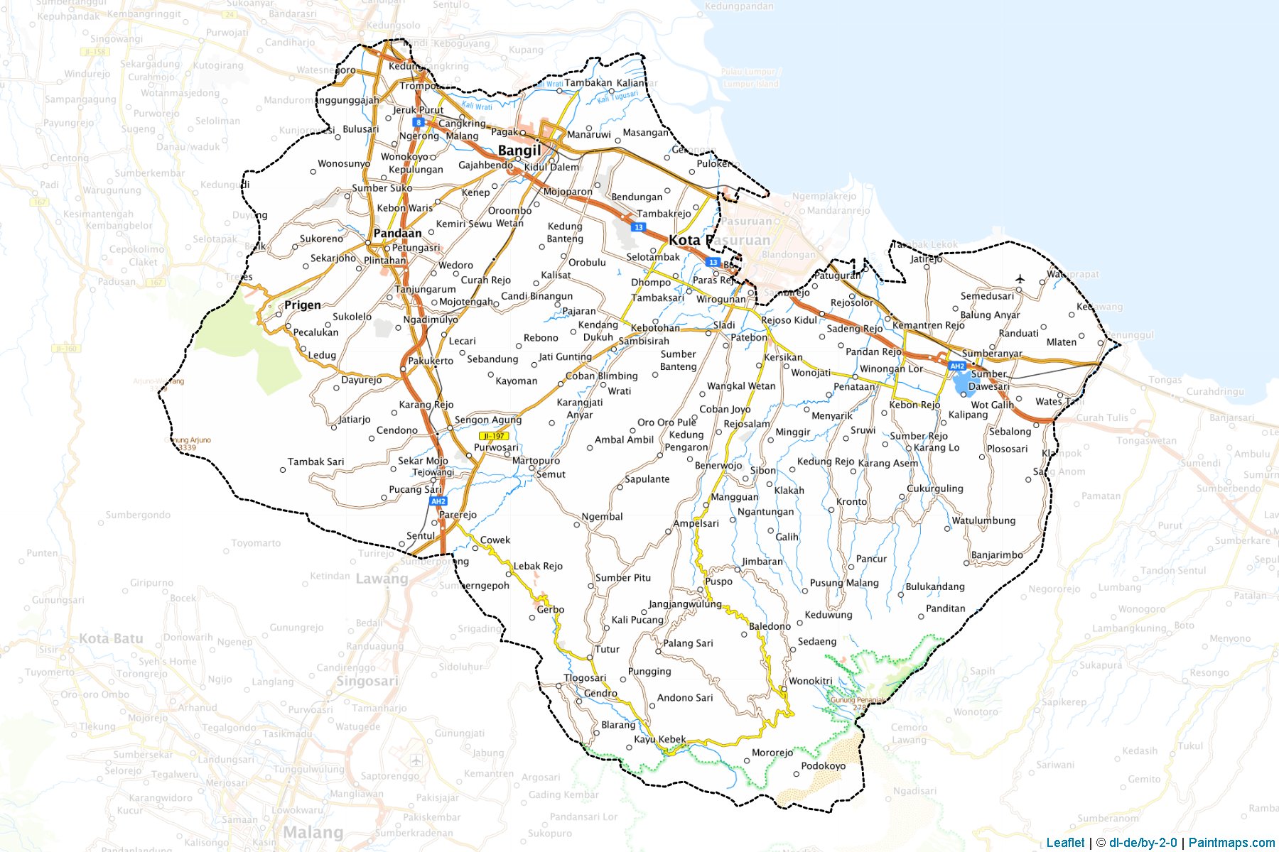 Pasuruan (East Java) Map Cropping Samples-1