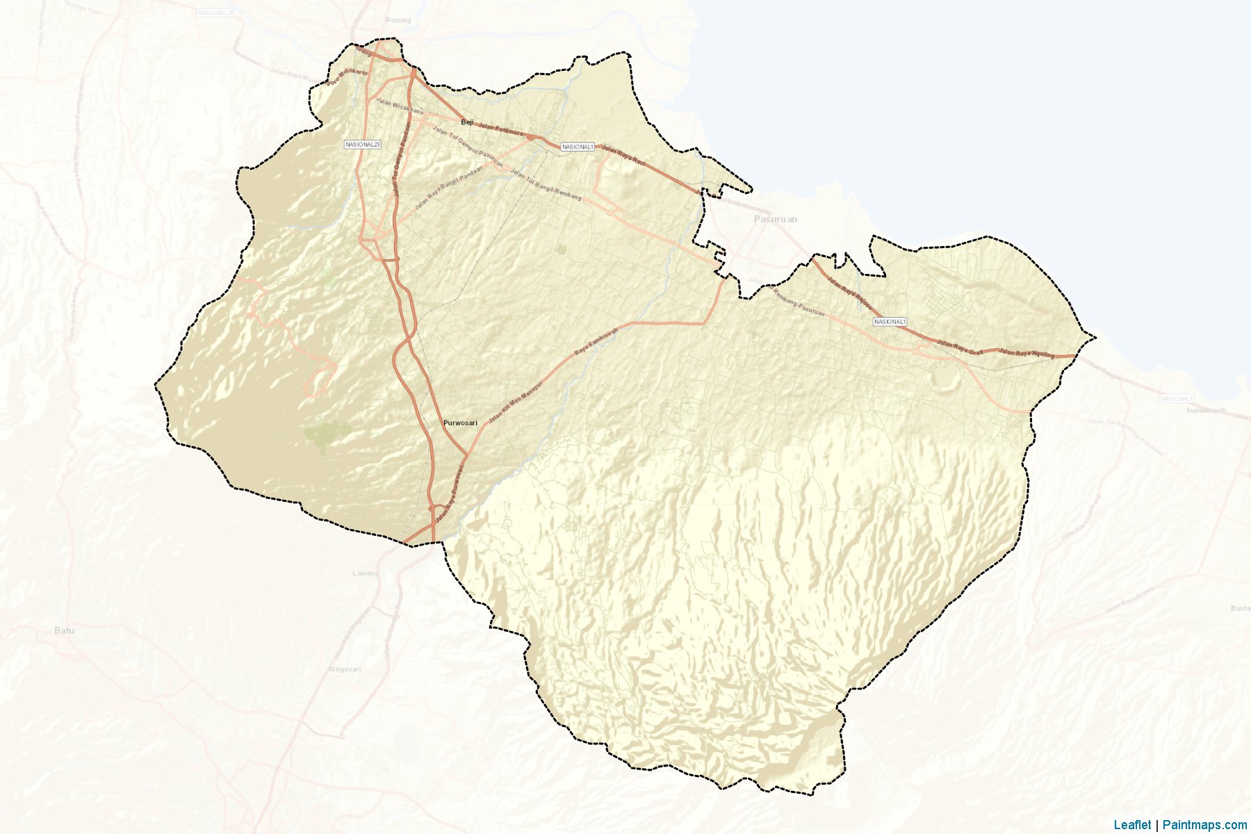 Pasuruan (East Java) Map Cropping Samples-2