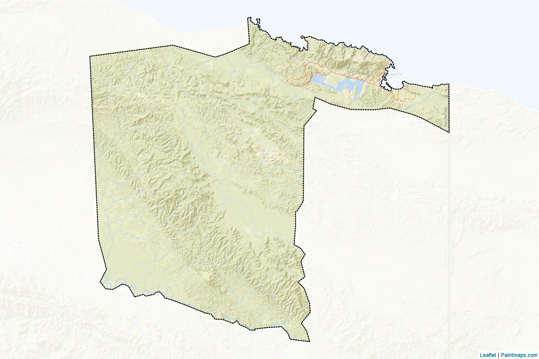 Jayapura (Papua) Map Cropping Samples-2