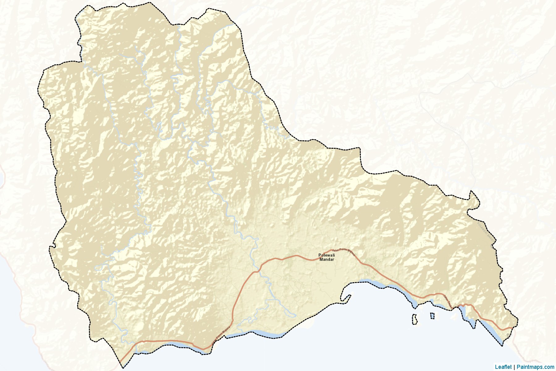 Polewali Mandar (West Sulawesi) Map Cropping Samples-2