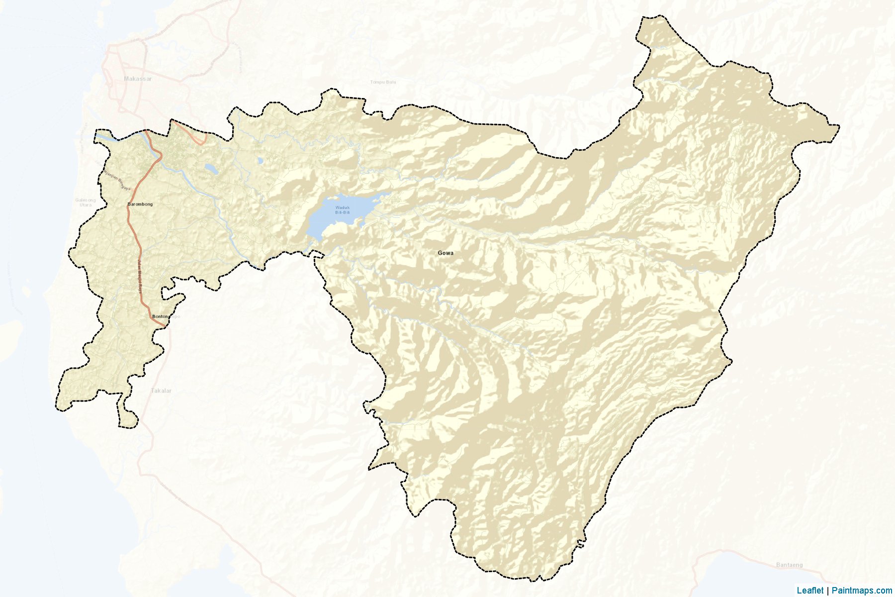 Gowa (South Sulawesi) Map Cropping Samples-2