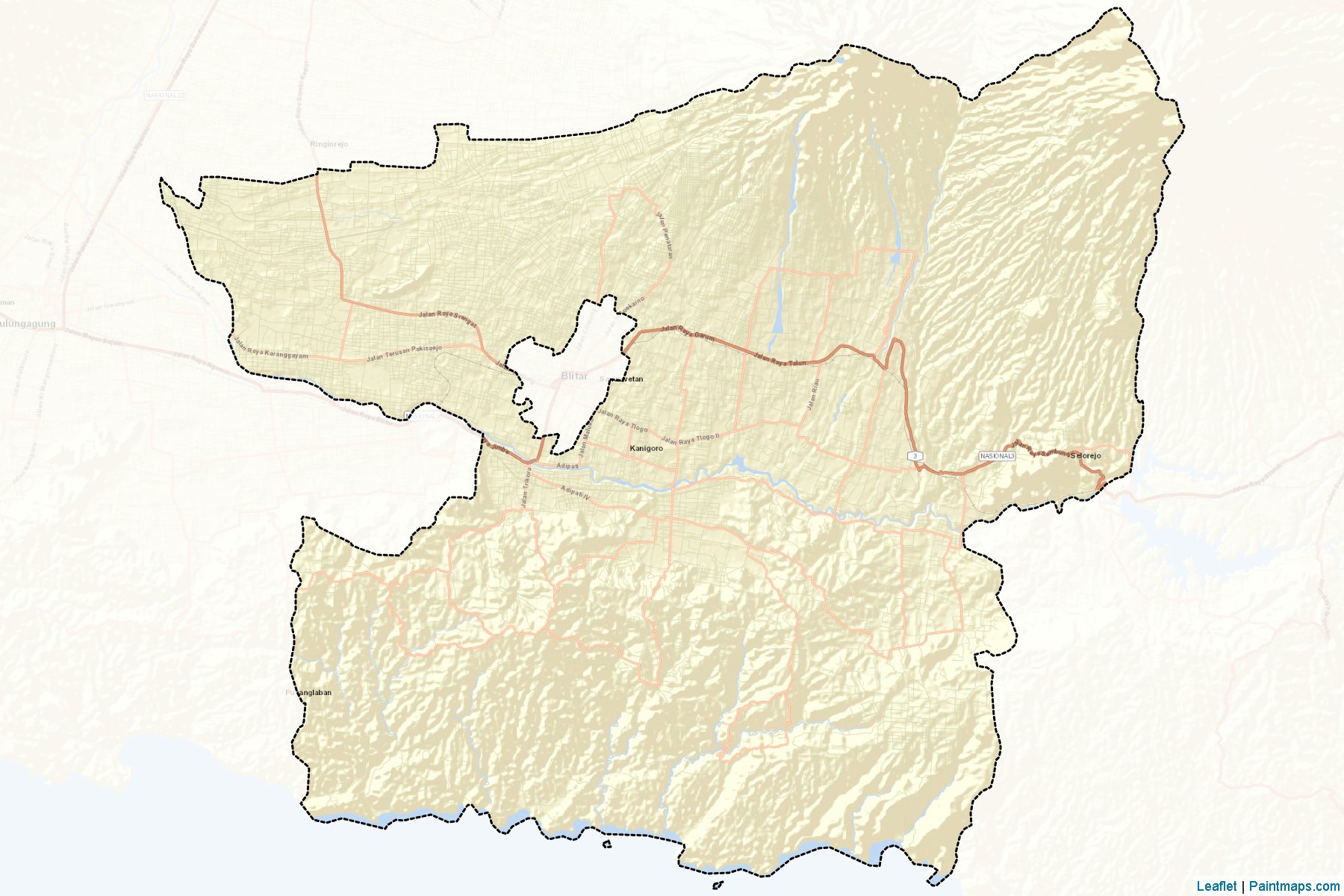 Blitar (Doğu Cava) Haritası Örnekleri-2