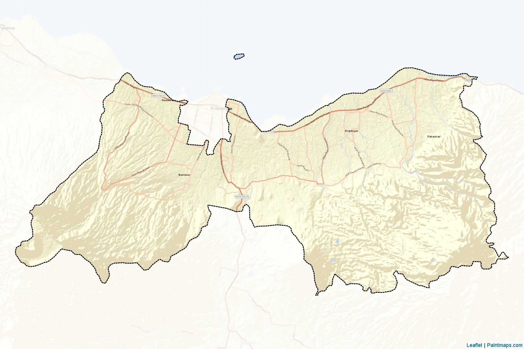 Probolinggo (Doğu Cava) Haritası Örnekleri-2