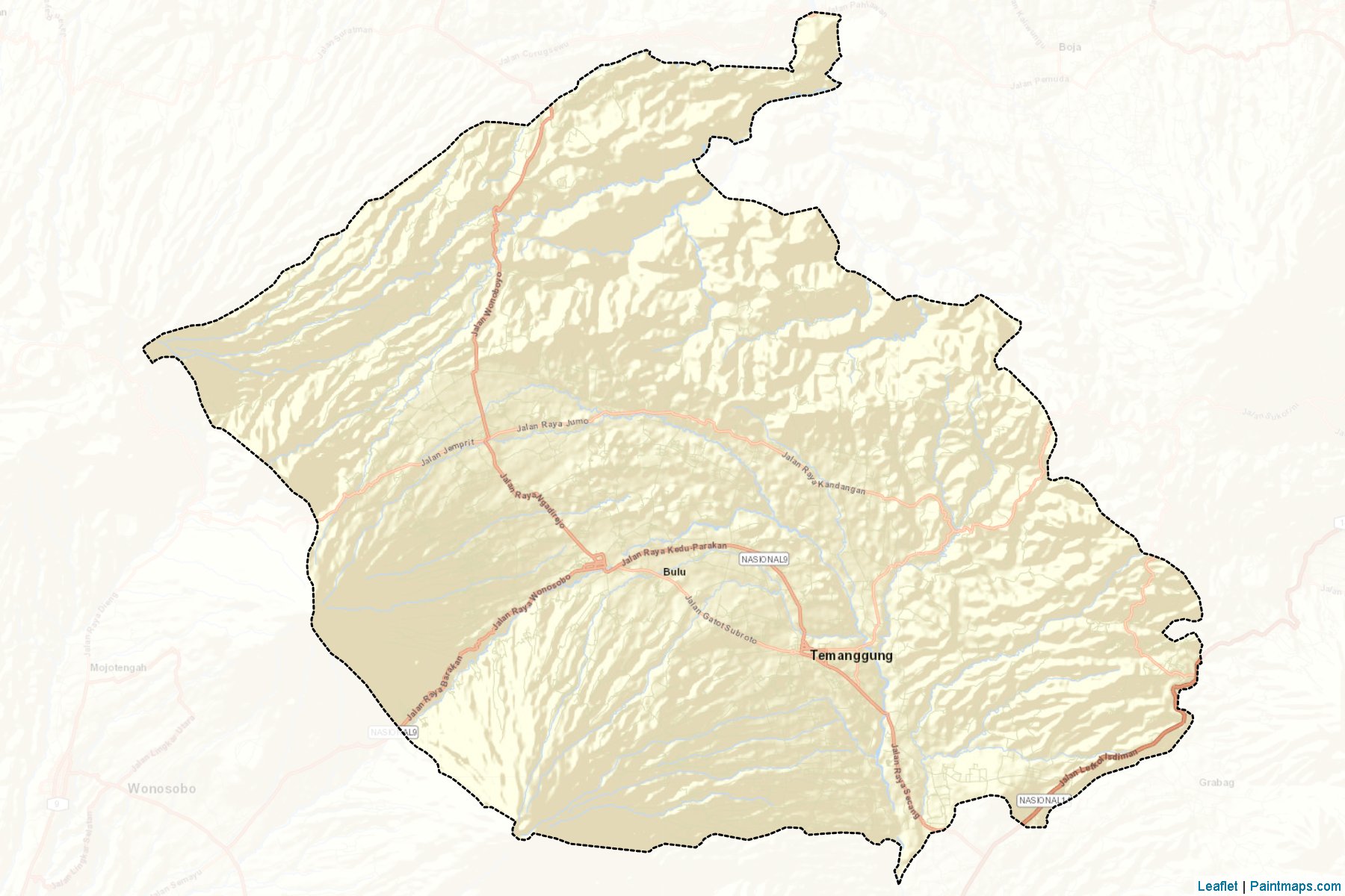 Temanggung (Central Java) Map Cropping Samples-2