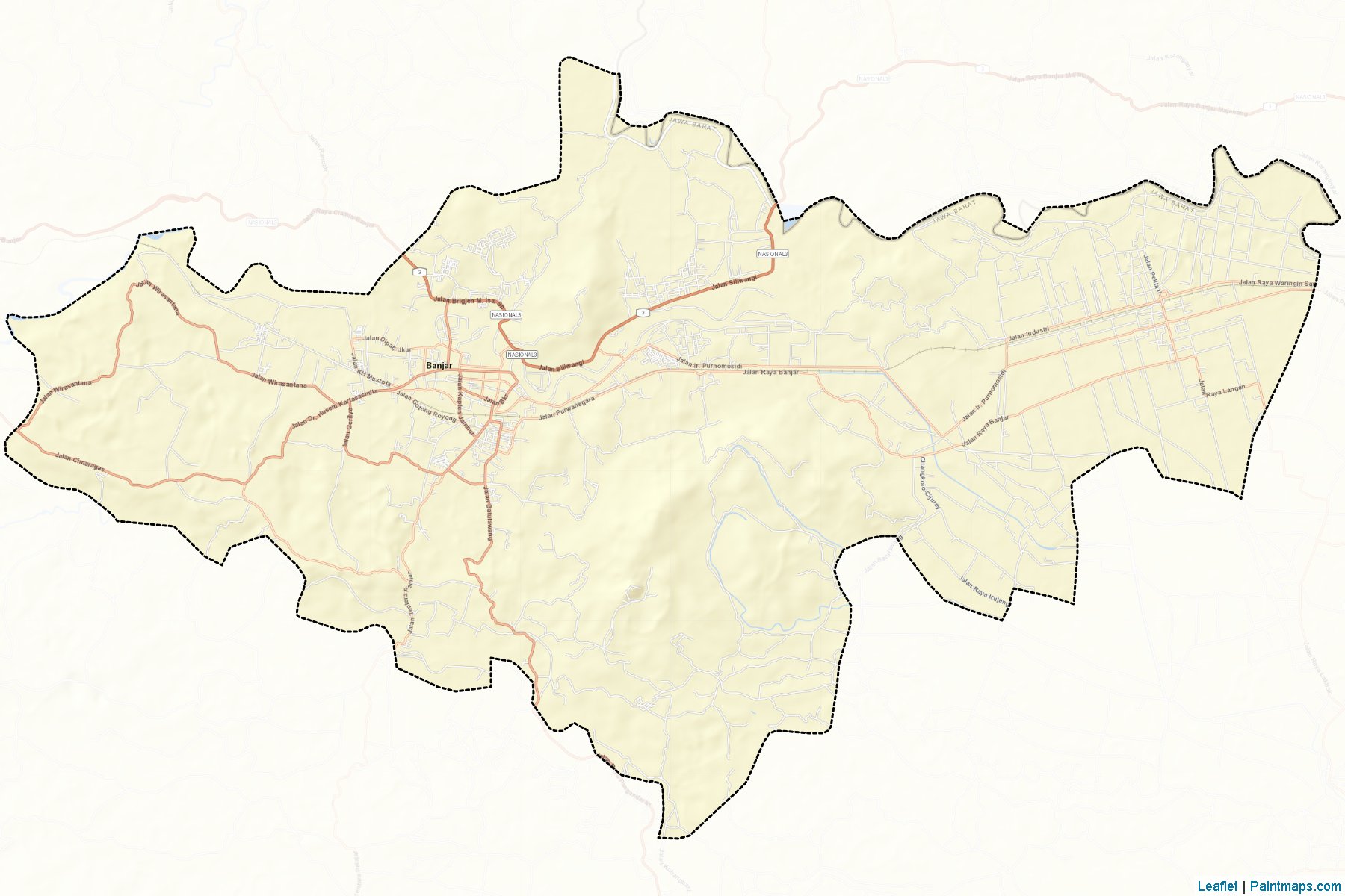 Banjar (West Java) Map Cropping Samples-2