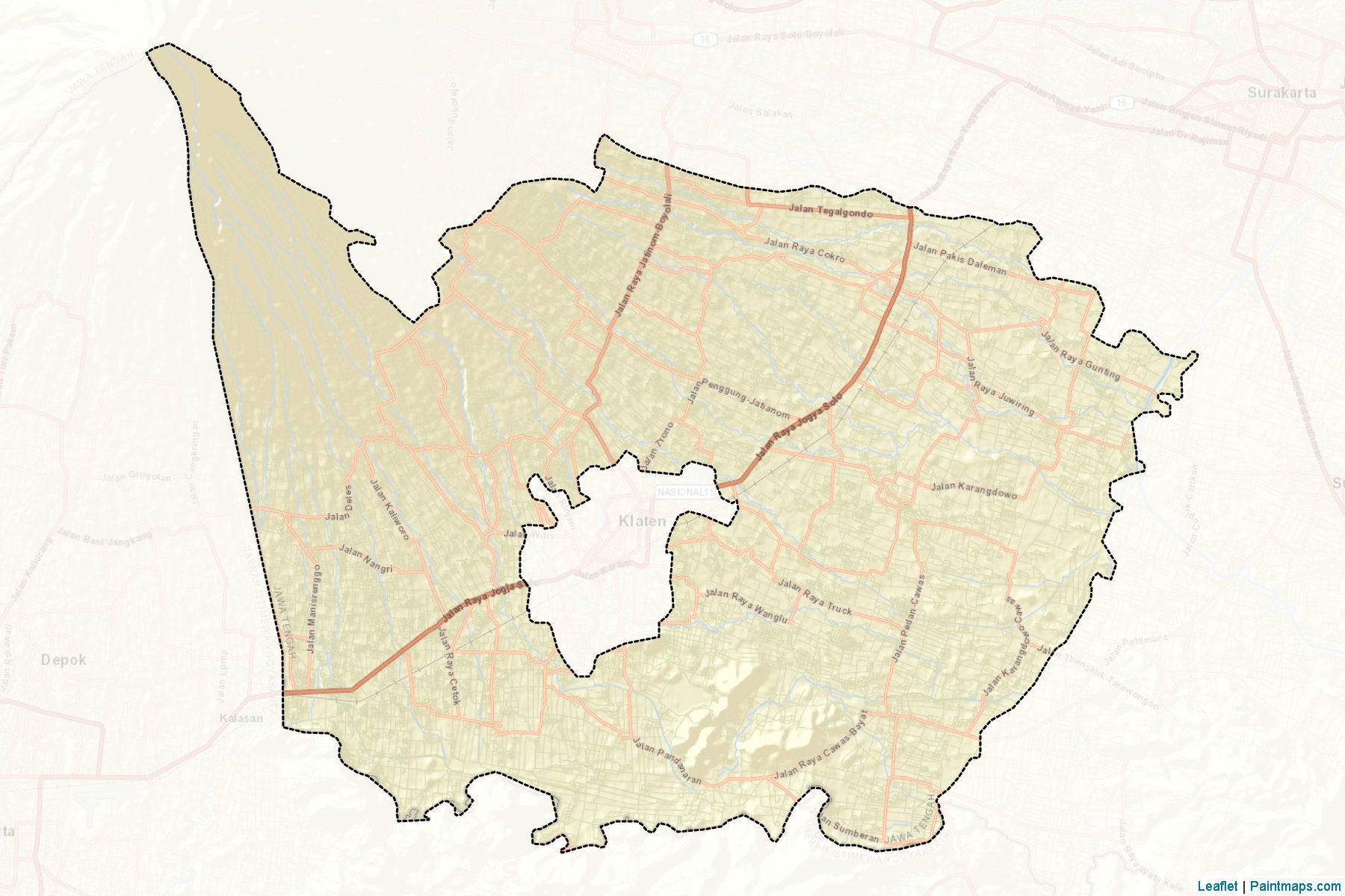 Muestras de recorte de mapas Klaten (Jawa Tengah)-2