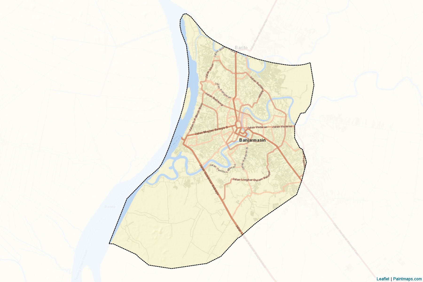 Banjarmasin (South Kalimantan) Map Cropping Samples-2