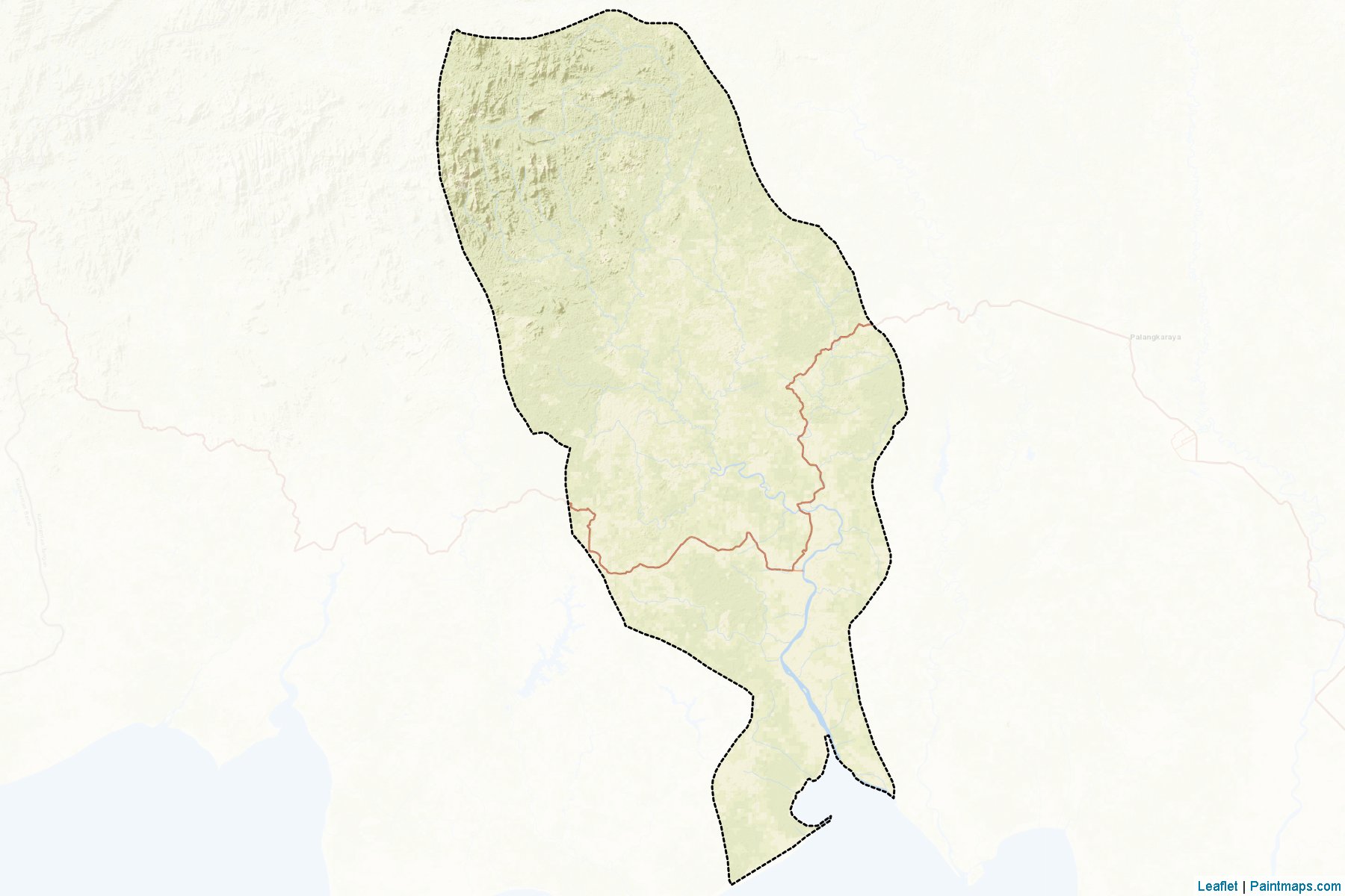 Kotawaringin Timur (Central Kalimantan) Map Cropping Samples-2