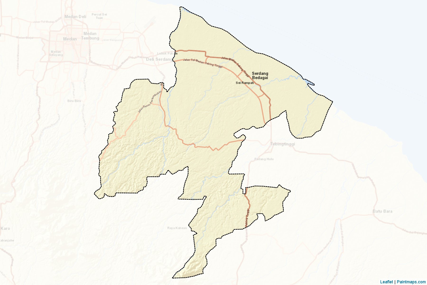 Serdang Bedagai (North Sumatra) Map Cropping Samples-2