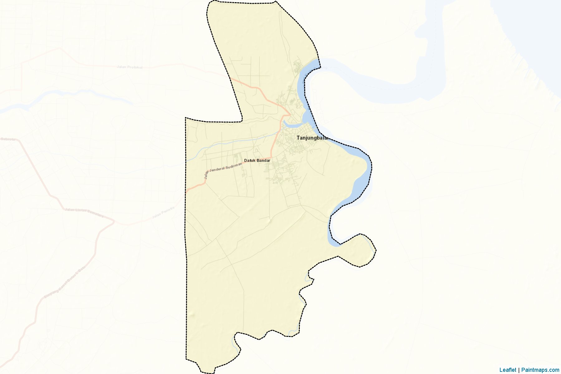 Tanjung Balai (North Sumatra) Map Cropping Samples-2