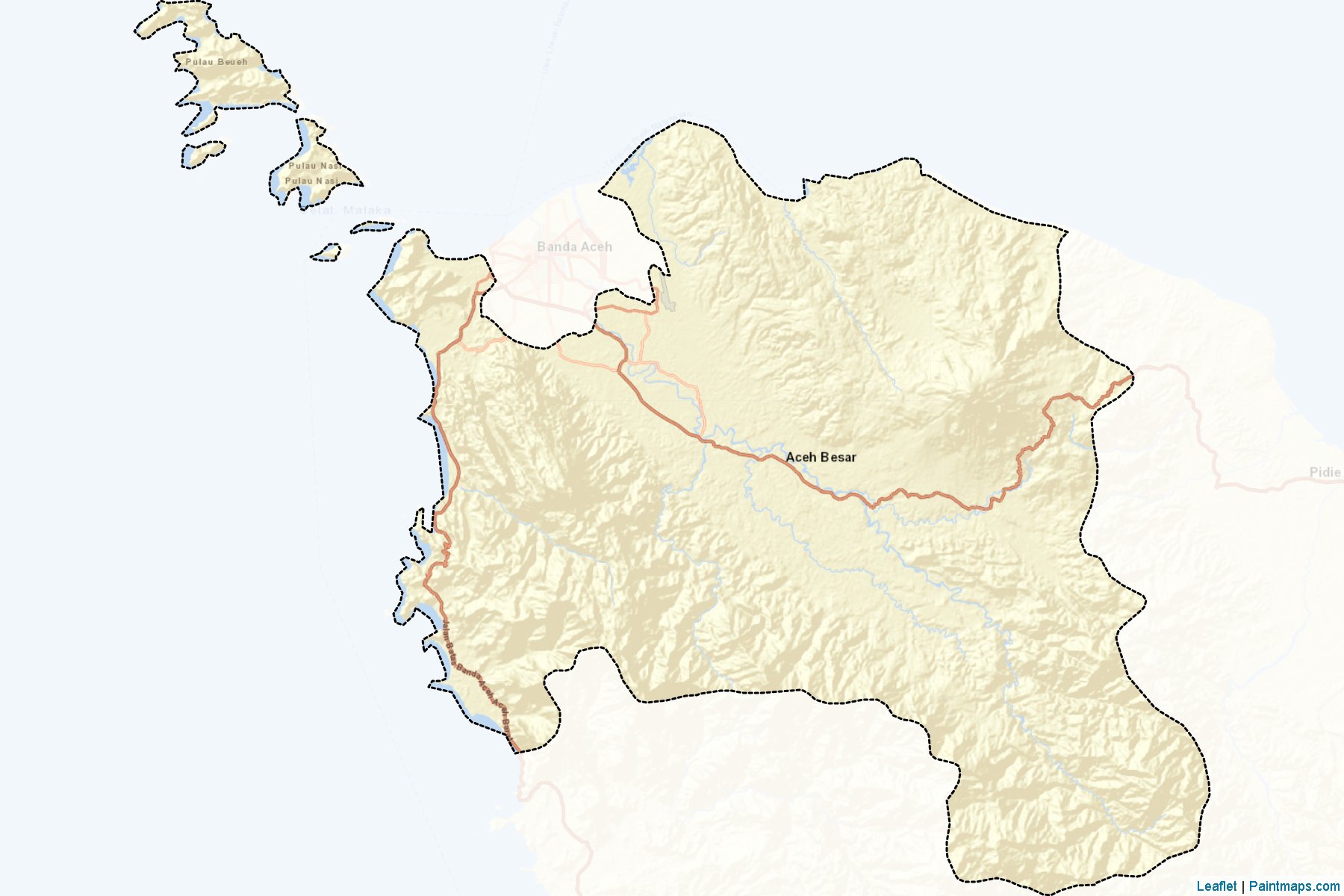 Aceh Besar (Aceh) Map Cropping Samples-2