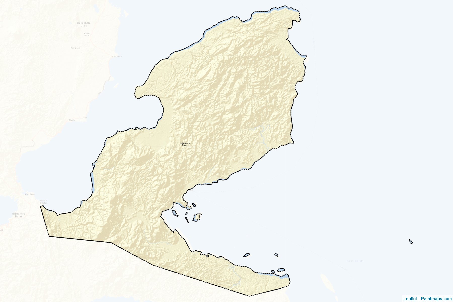 Halmahera Timur (North Maluku) Map Cropping Samples-2