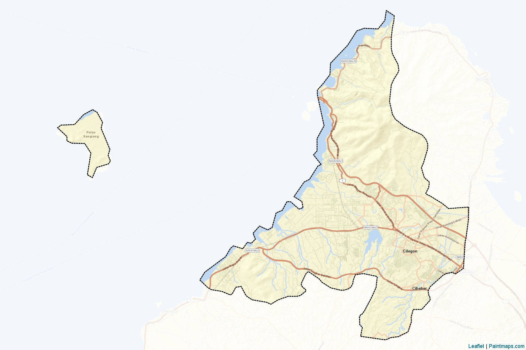 Cilegon (Banten) Map Cropping Samples-2