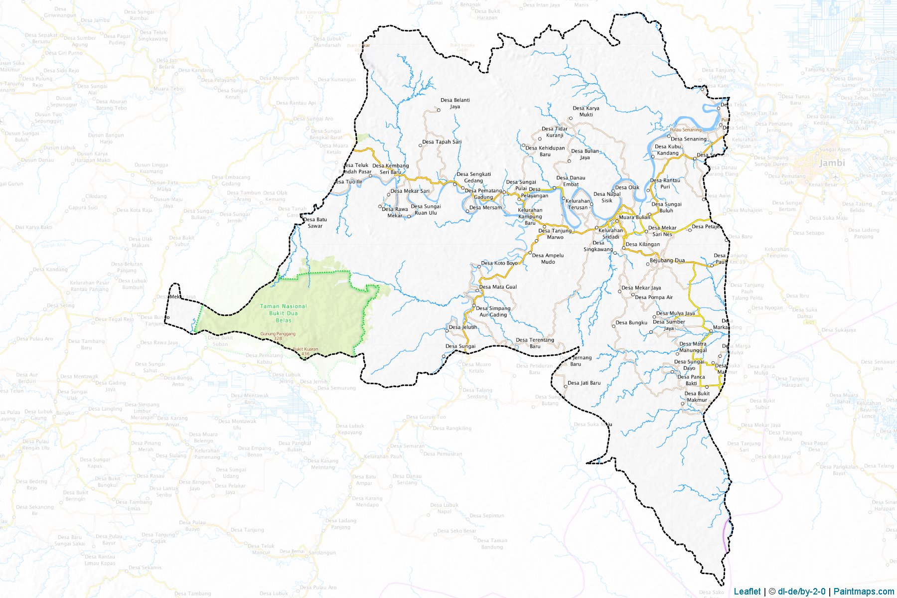 Batang Hari (Jambi) Haritası Örnekleri-1