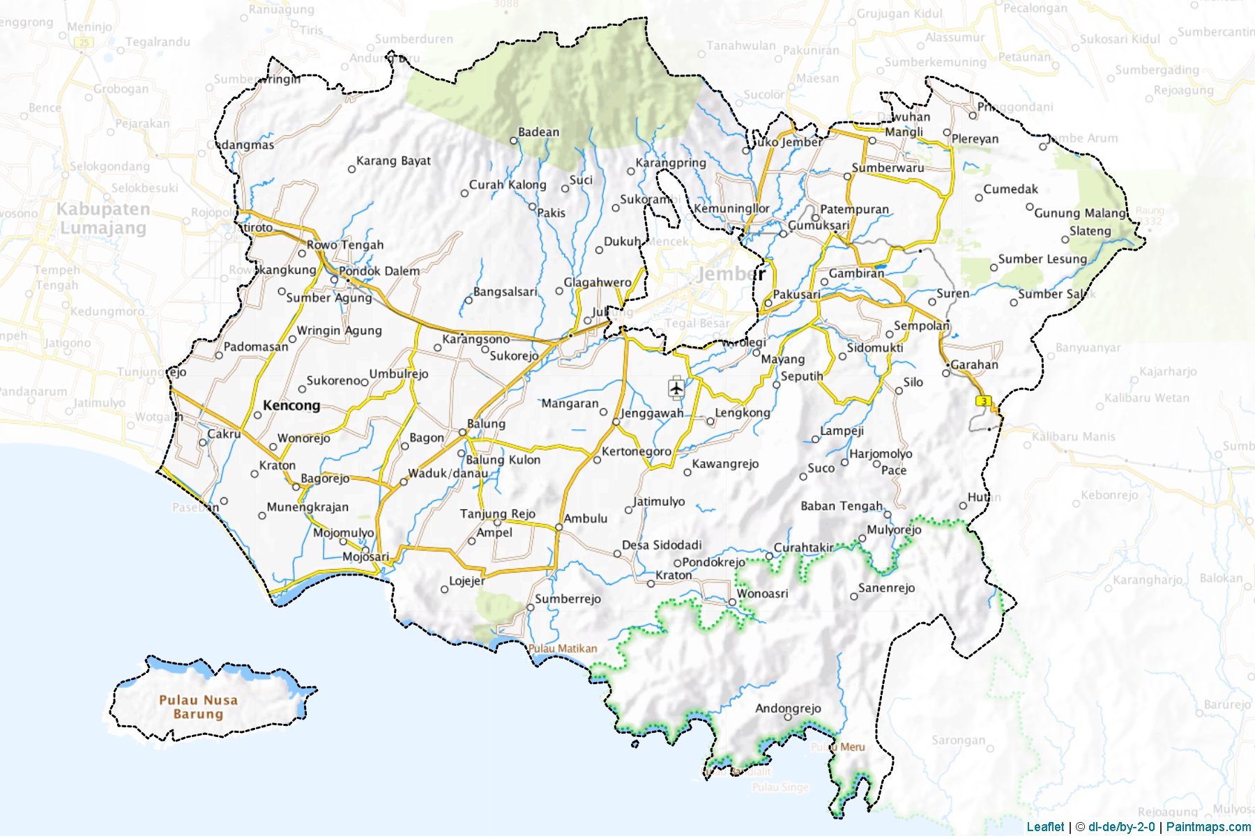 Jember (East Java) Map Cropping Samples-1