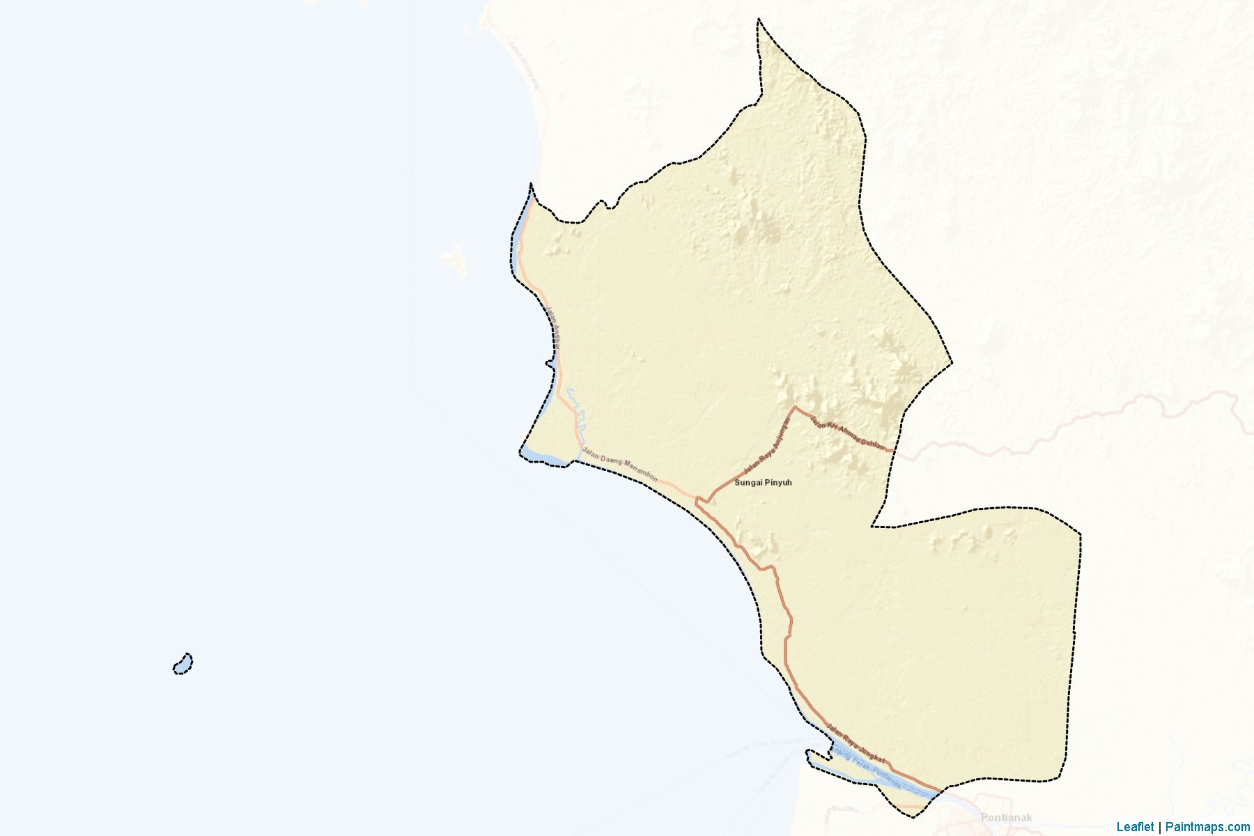 Pontianak (West Kalimantan) Map Cropping Samples-2