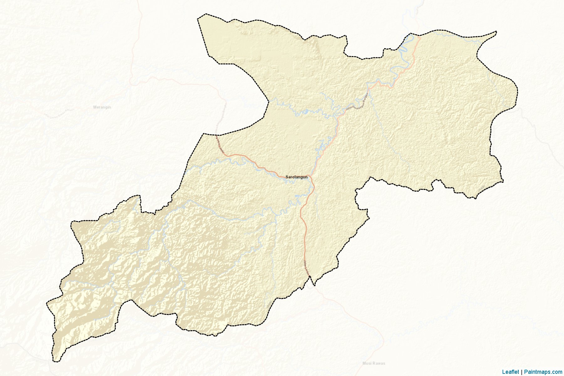 Muestras de recorte de mapas Sarolangun (Jambi)-2