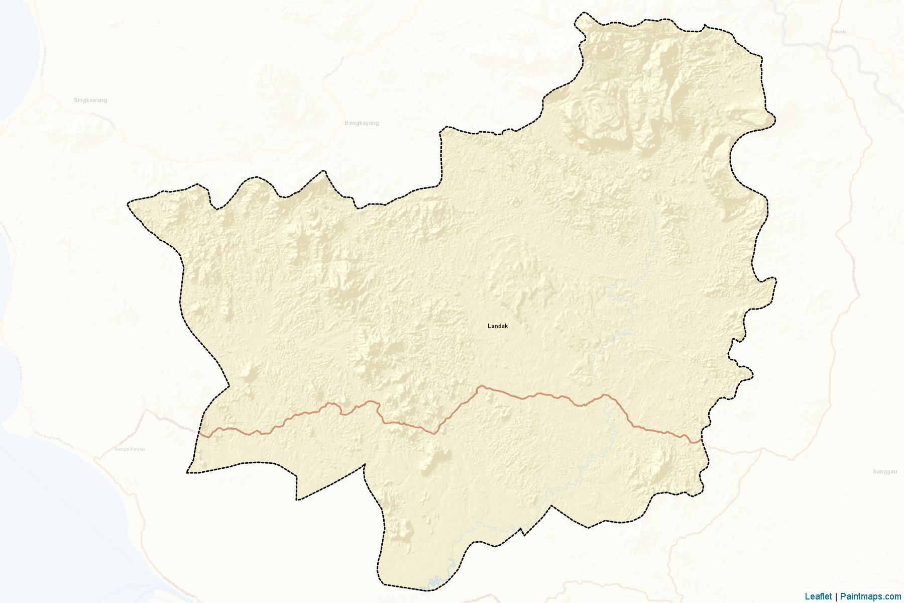 Landak (West Kalimantan) Map Cropping Samples-2