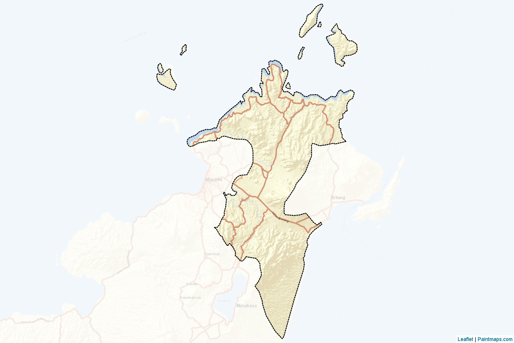 Minahasa Utara (North Sulawesi) Map Cropping Samples-2