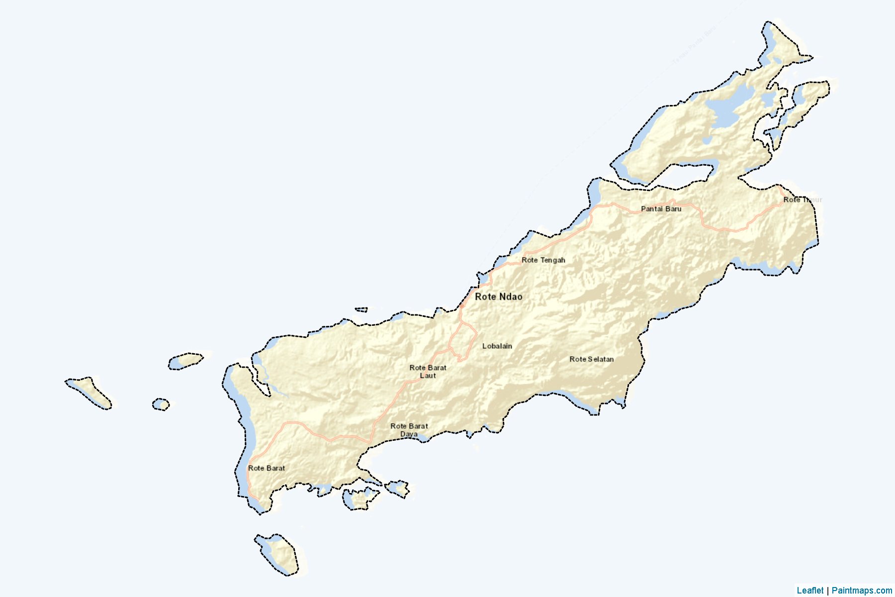 Rote Ndao (East Nusa Tenggara) Map Cropping Samples-2