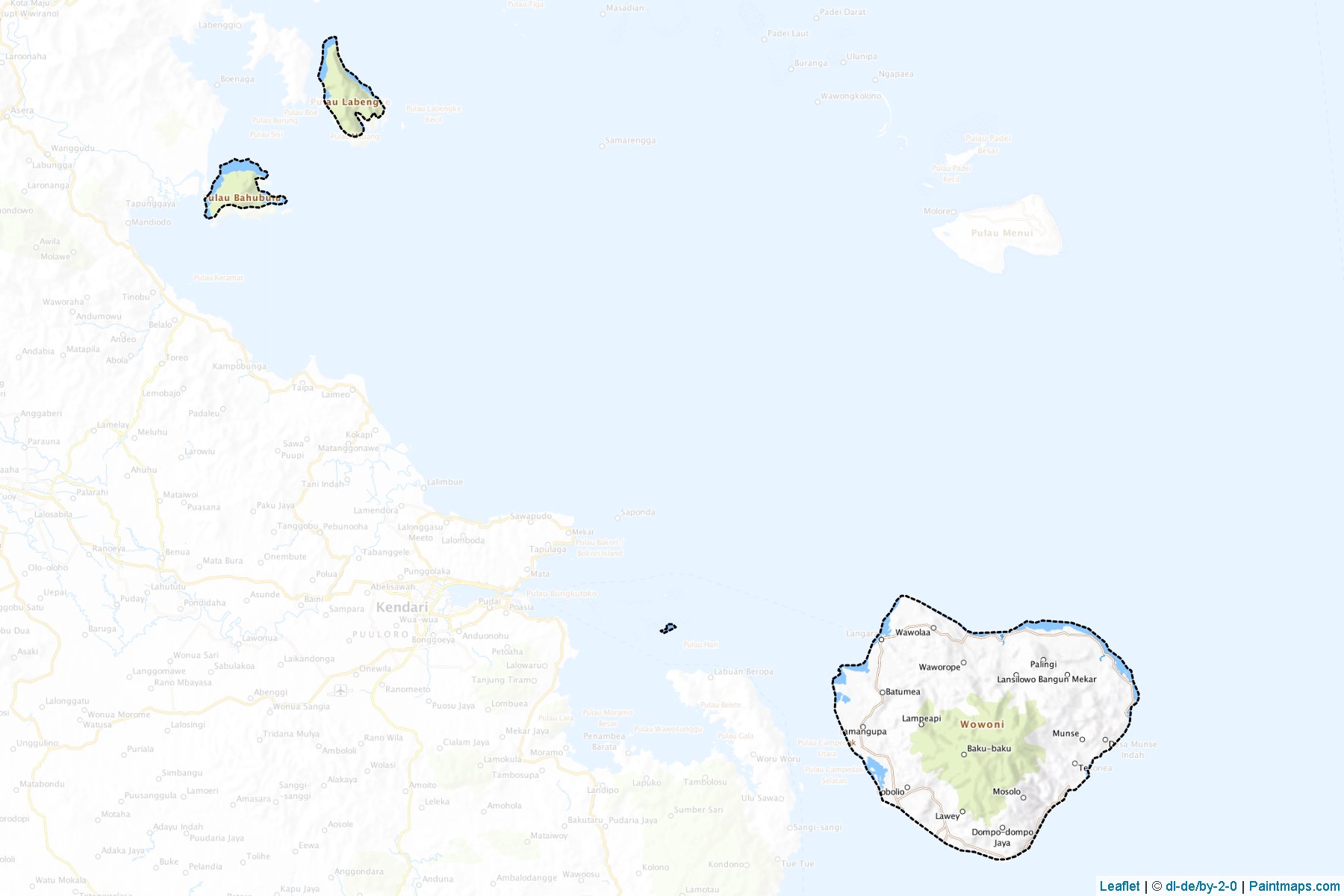 Kendari (Güneydoğu Sulawesi) Haritası Örnekleri-1