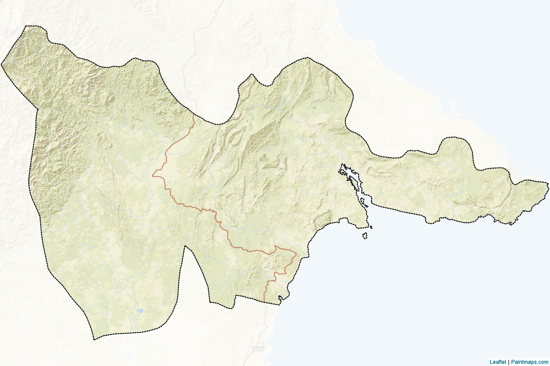 Muestras de recorte de mapas Kutai Timur (Kalimantan Timur)-2