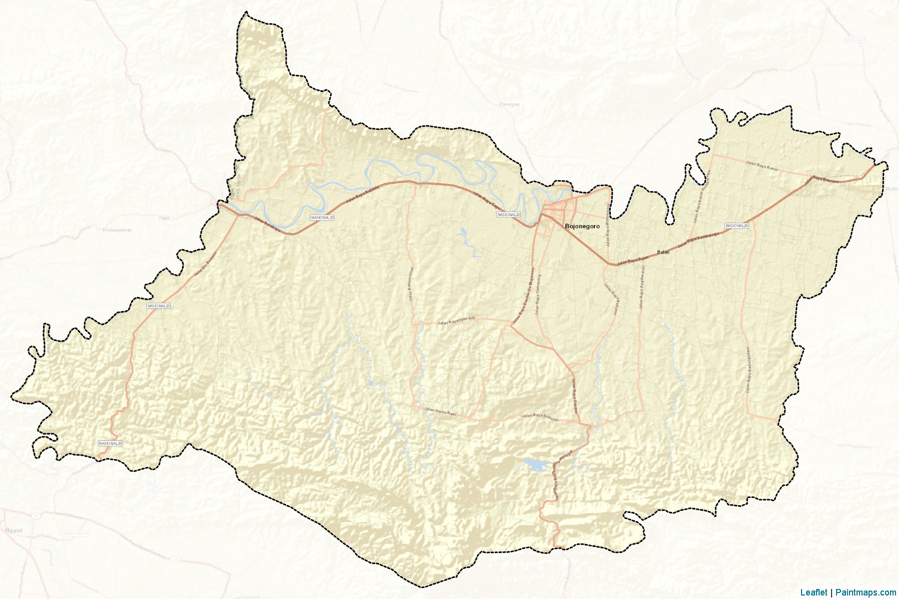 Bojonegoro (Doğu Cava) Haritası Örnekleri-2