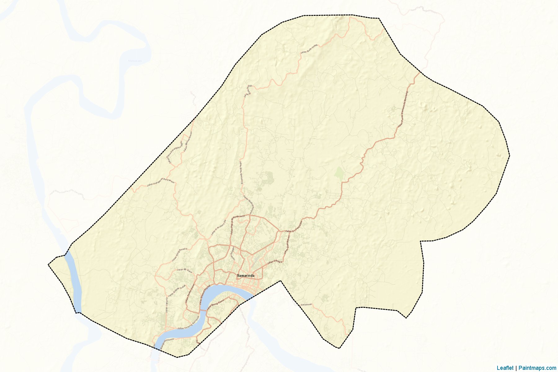 Kota Samarinda (East Kalimantan) Map Cropping Samples-2