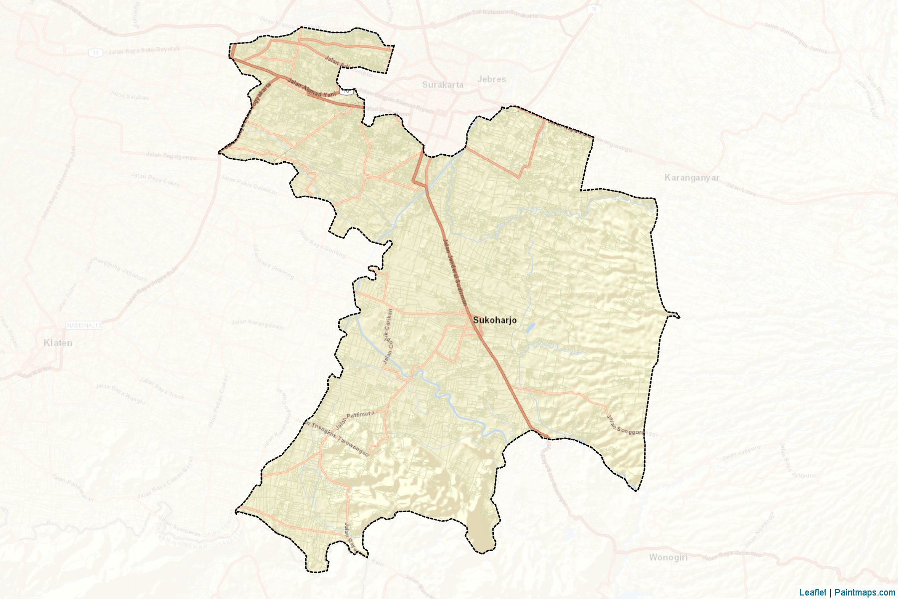 Sukoharjo (Central Java) Map Cropping Samples-2