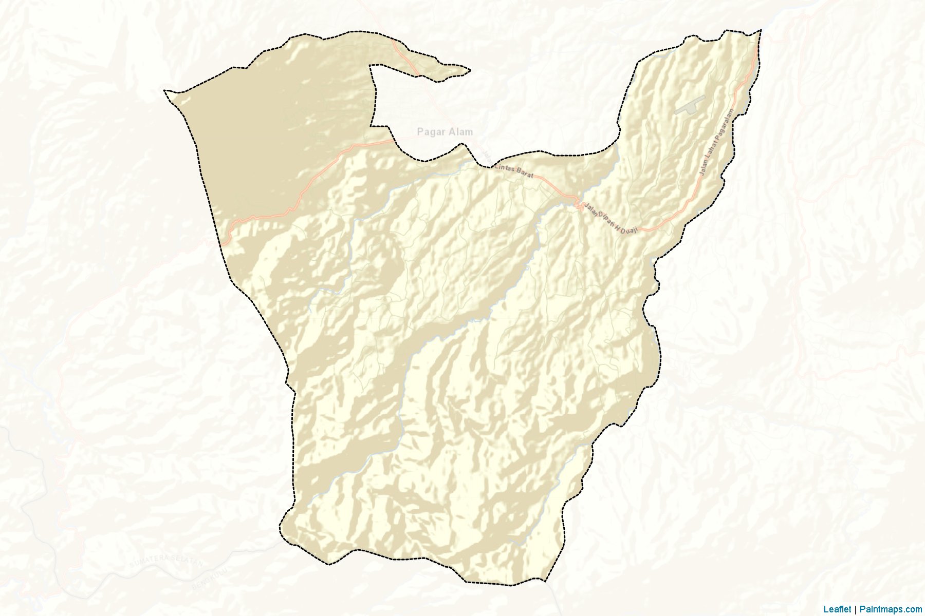 Pagar Alam (South Sumatra) Map Cropping Samples-2