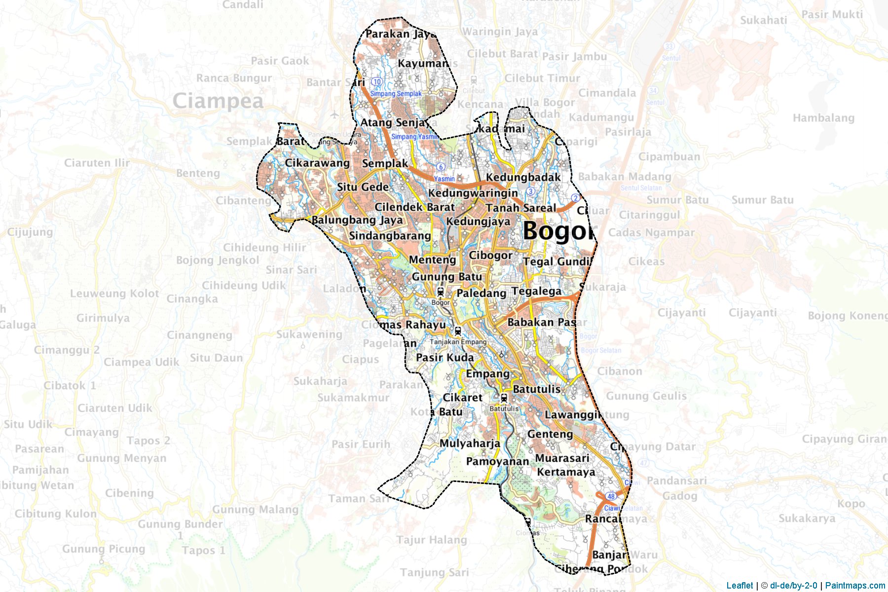 Bogor (West Java) Map Cropping Samples-1