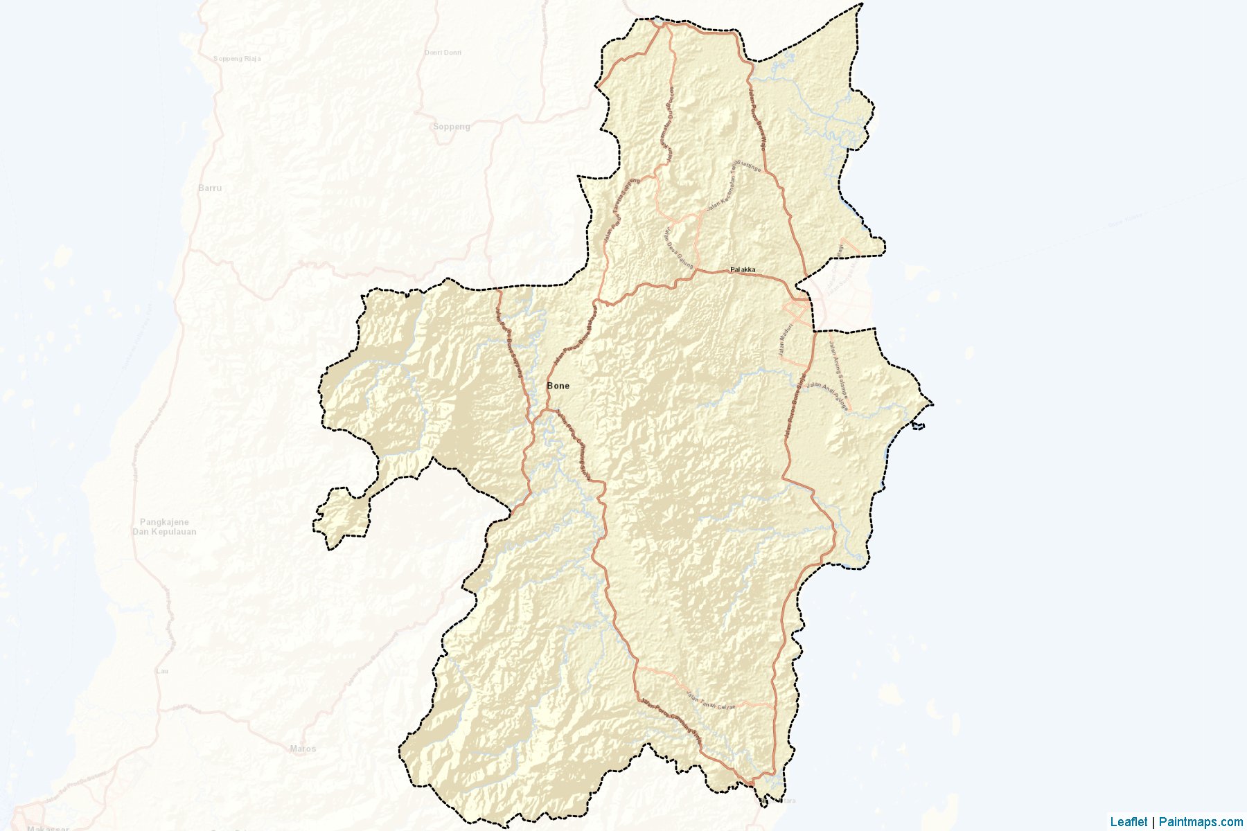 Kemik doku (Güney Sulawesi) Haritası Örnekleri-2