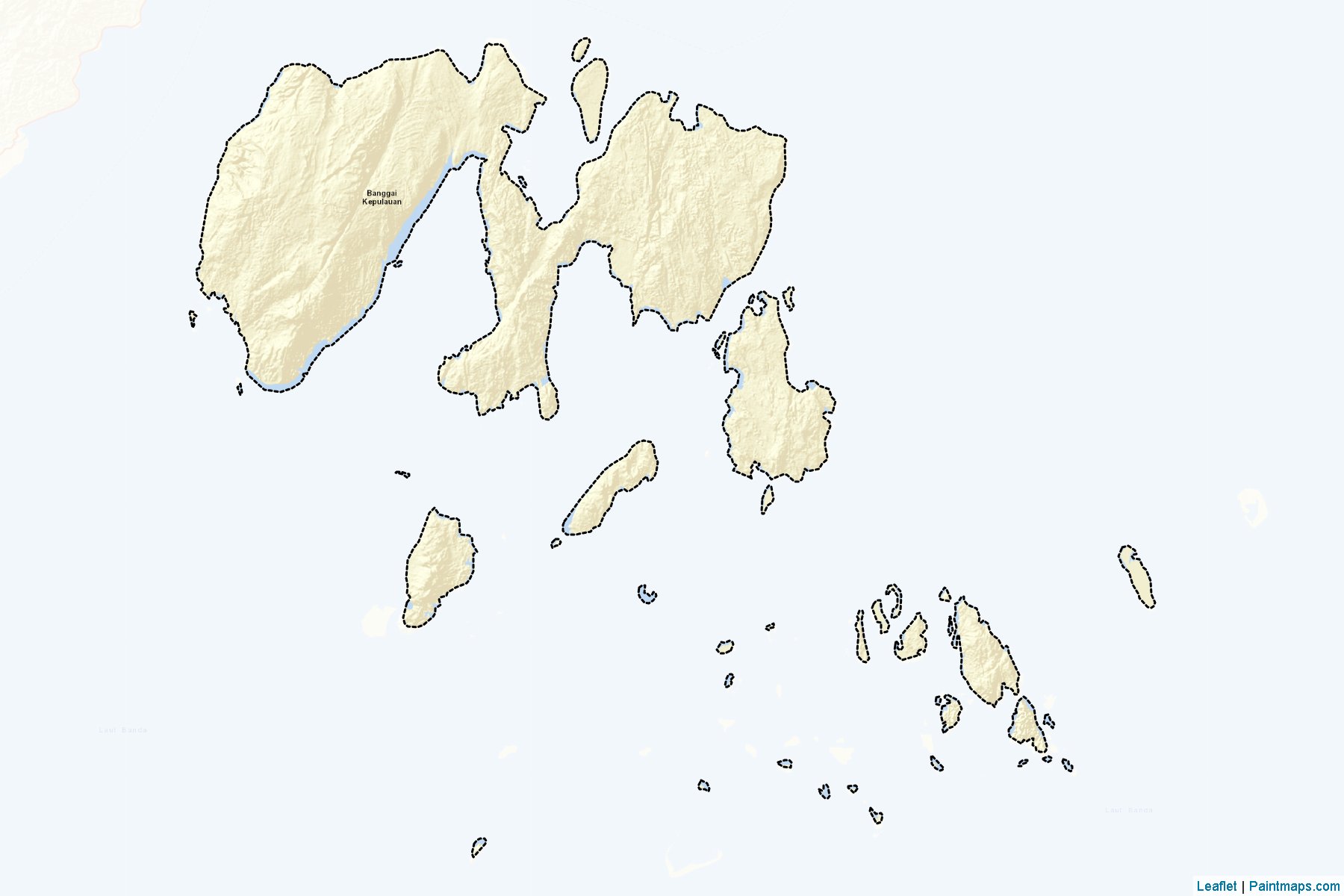 Banggai Adaları (Orta Sulawesi) Haritası Örnekleri-2