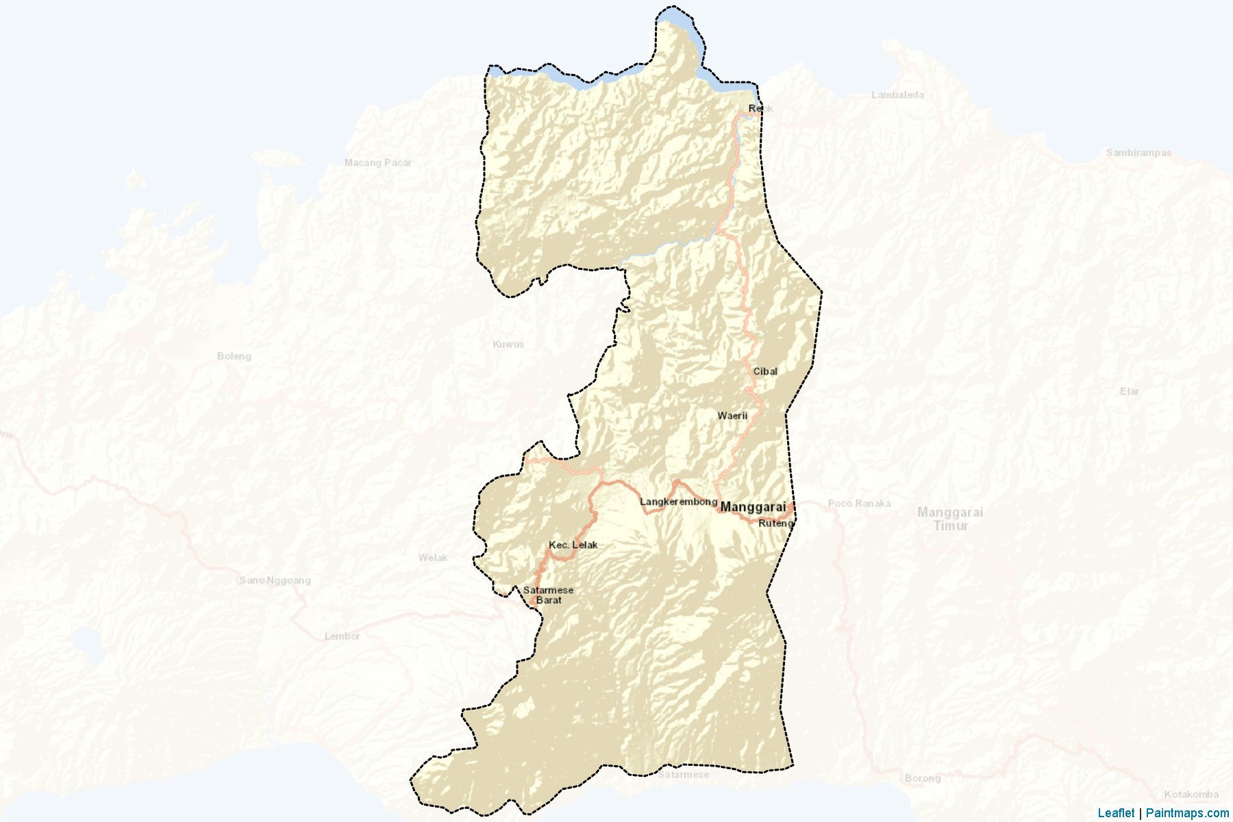 Manggarai (East Nusa Tenggara) Map Cropping Samples-2