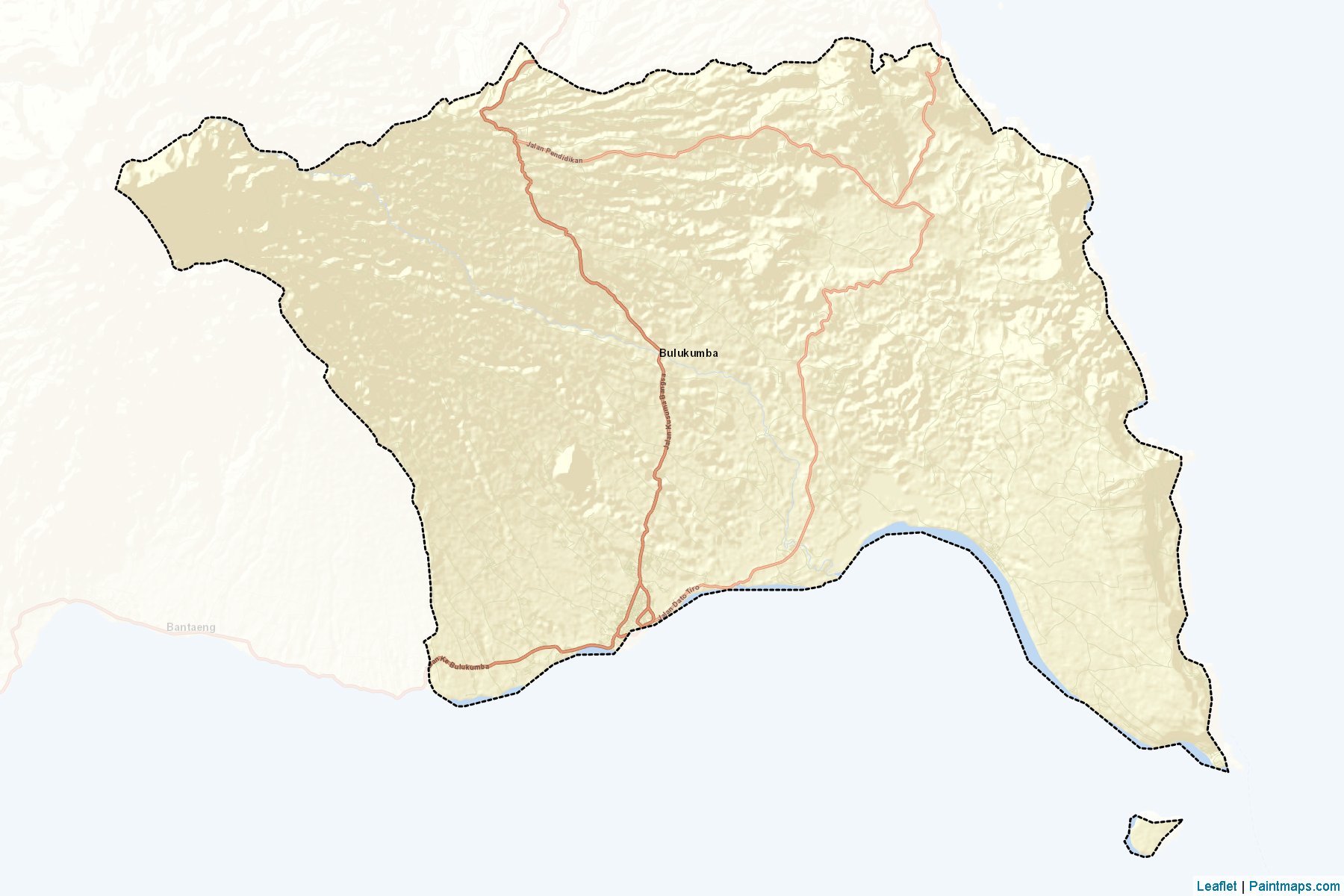 Muestras de recorte de mapas Bulukumba (Sulawesi Selatan)-2