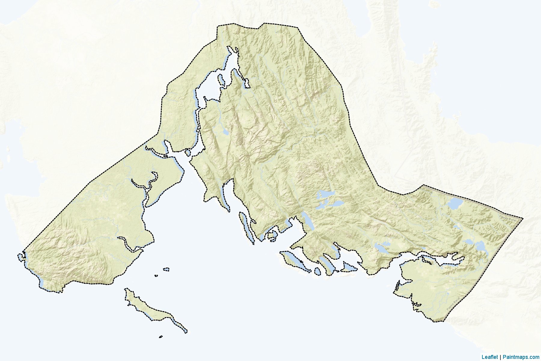 Kaimana (Irian Jaya Barat) Haritası Örnekleri-2