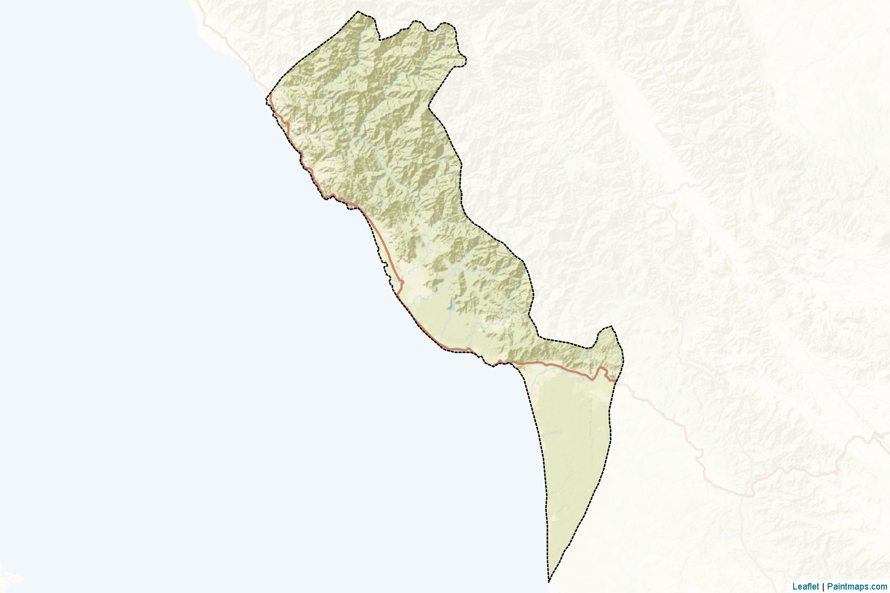 Muestras de recorte de mapas Aceh Selatan (Aceh)-2