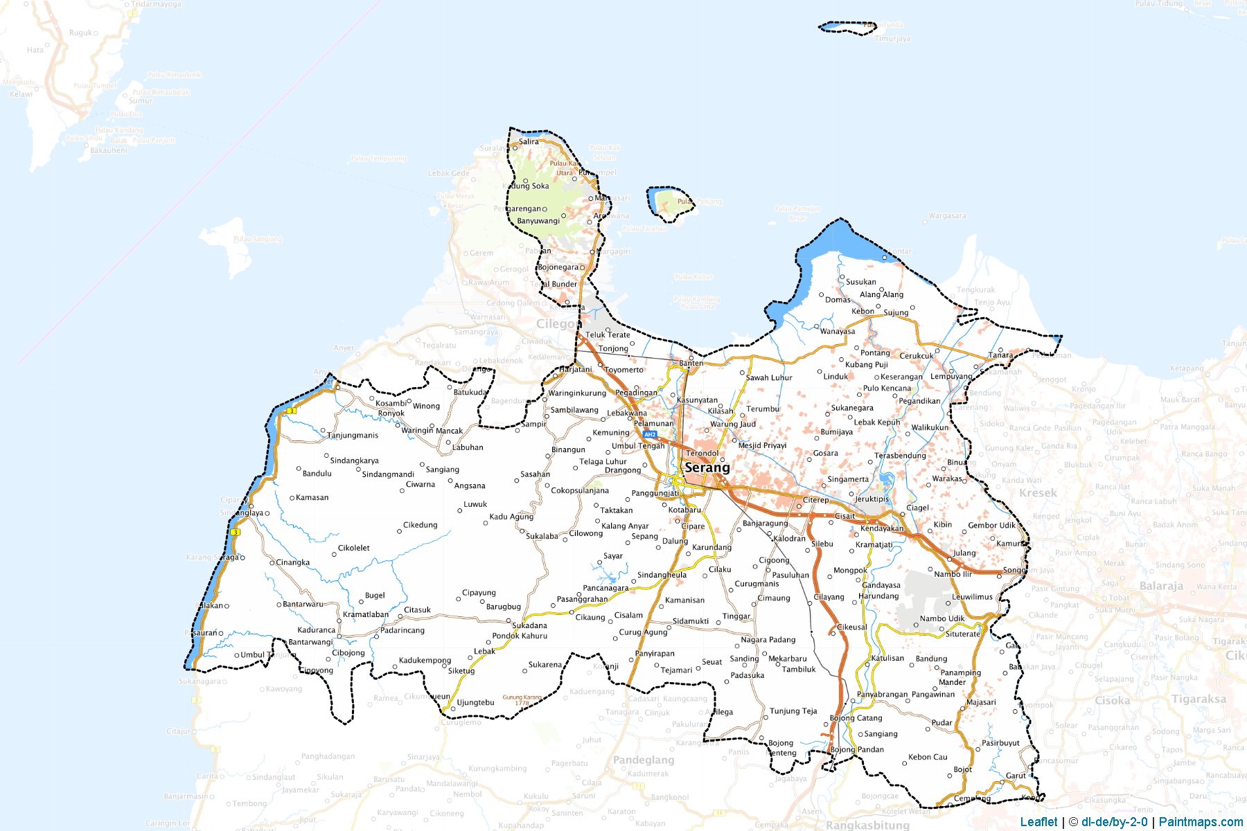 Serang (Banten) Haritası Örnekleri-1